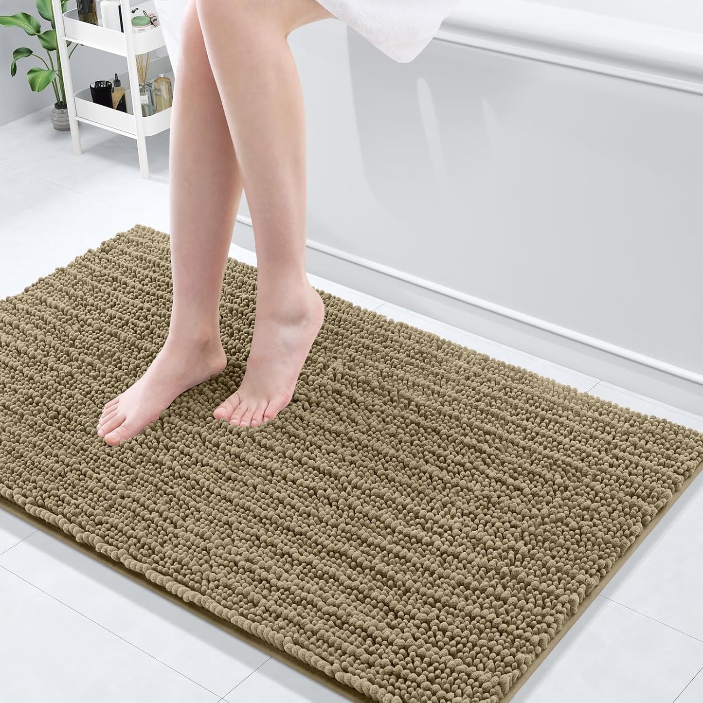 Arotive Luxury Chenille Bathroom Rug Mat for Ultimate Comfort