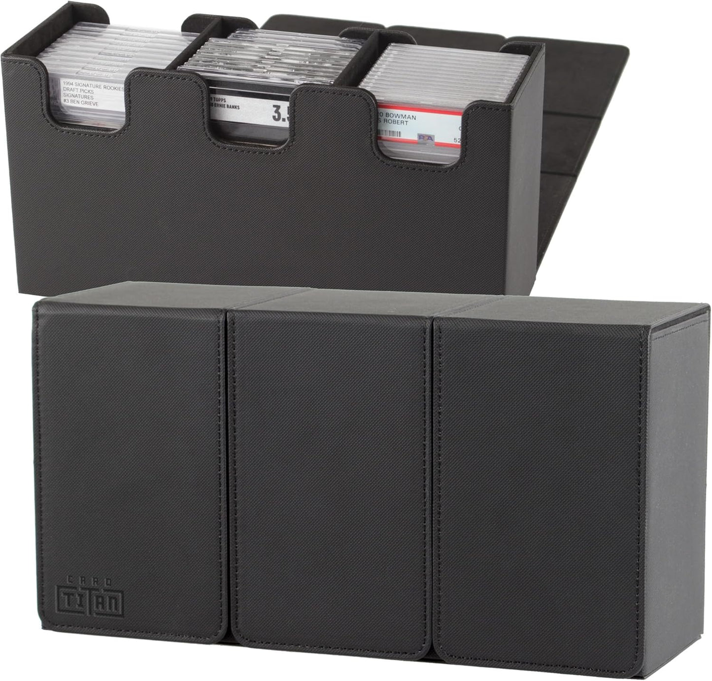 Slab Box Triple Row for Graded Sports and TCG Cards Storage