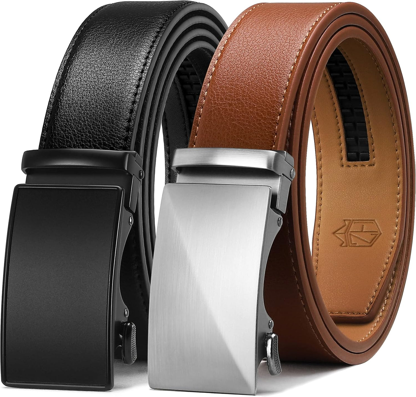 Zitahli Ratchet Belt for Men - Perfect Fit Leather Belts