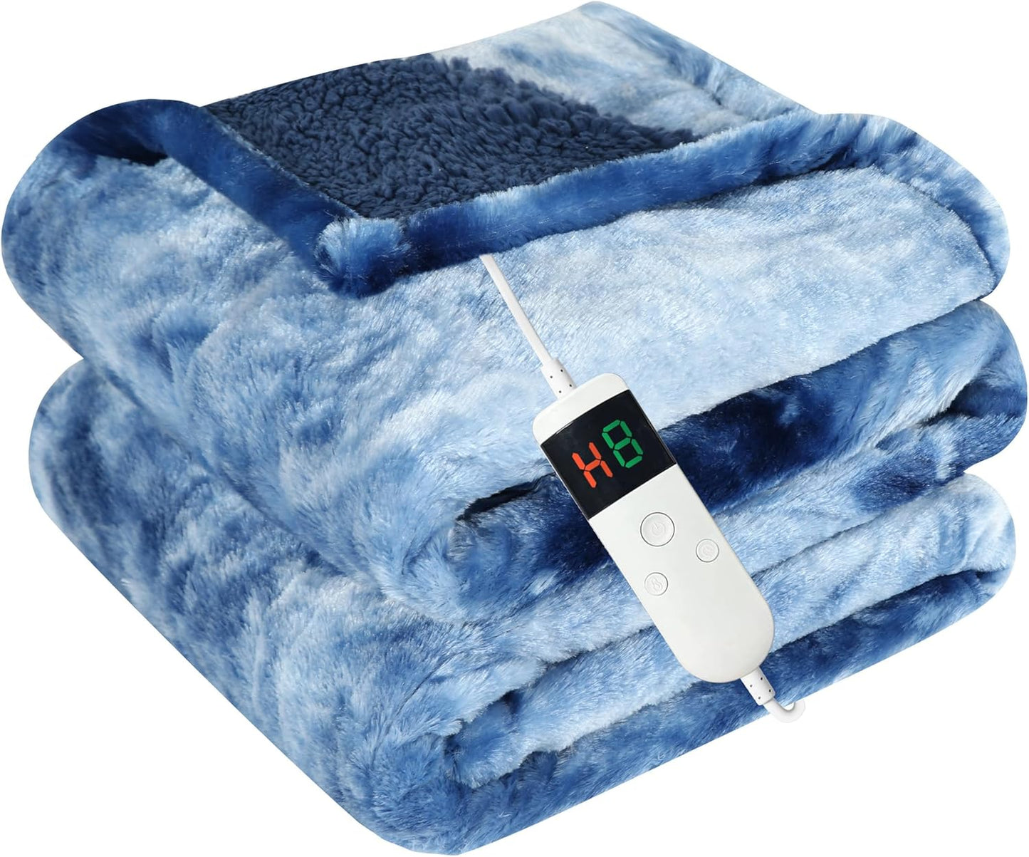Electric Heated Blanket Queen Size with 10 Heat Settings