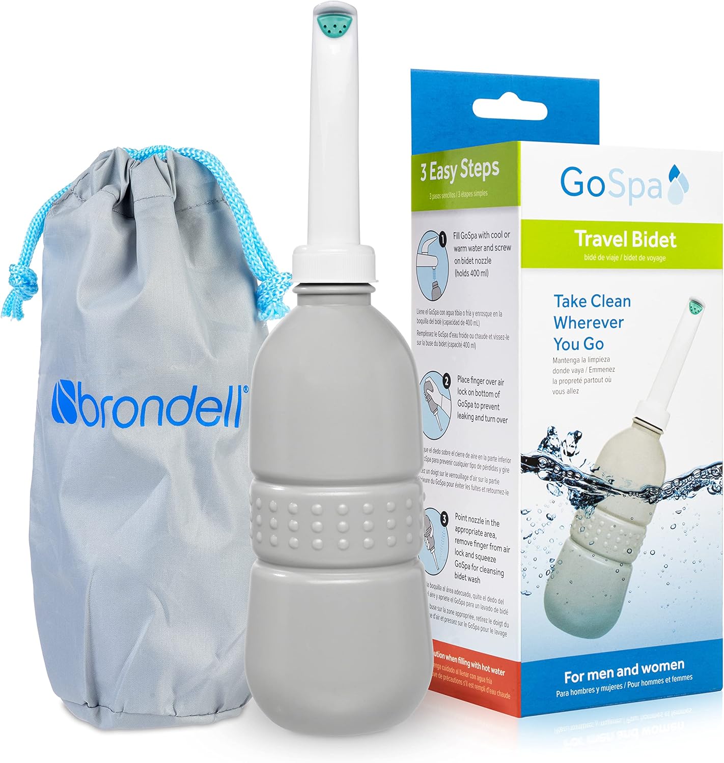 Brondell GoSpa Essential Portable Bidet - Refresh On-The-Go!