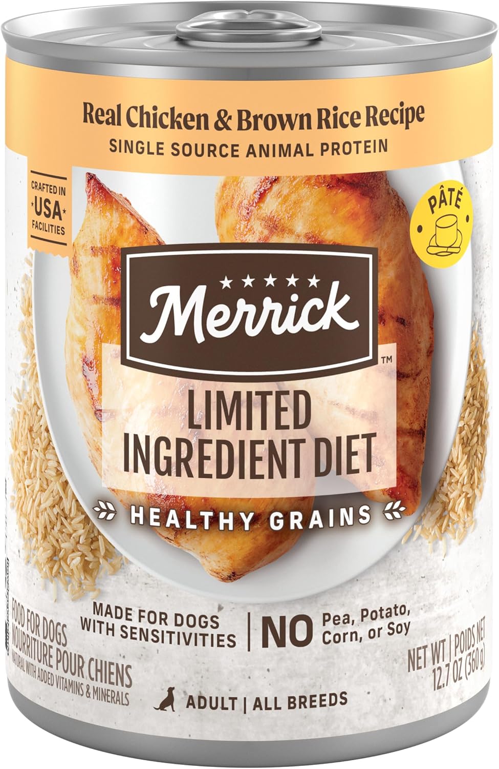 Merrick Limited Ingredient Diet Canned Dog Food with Grains
