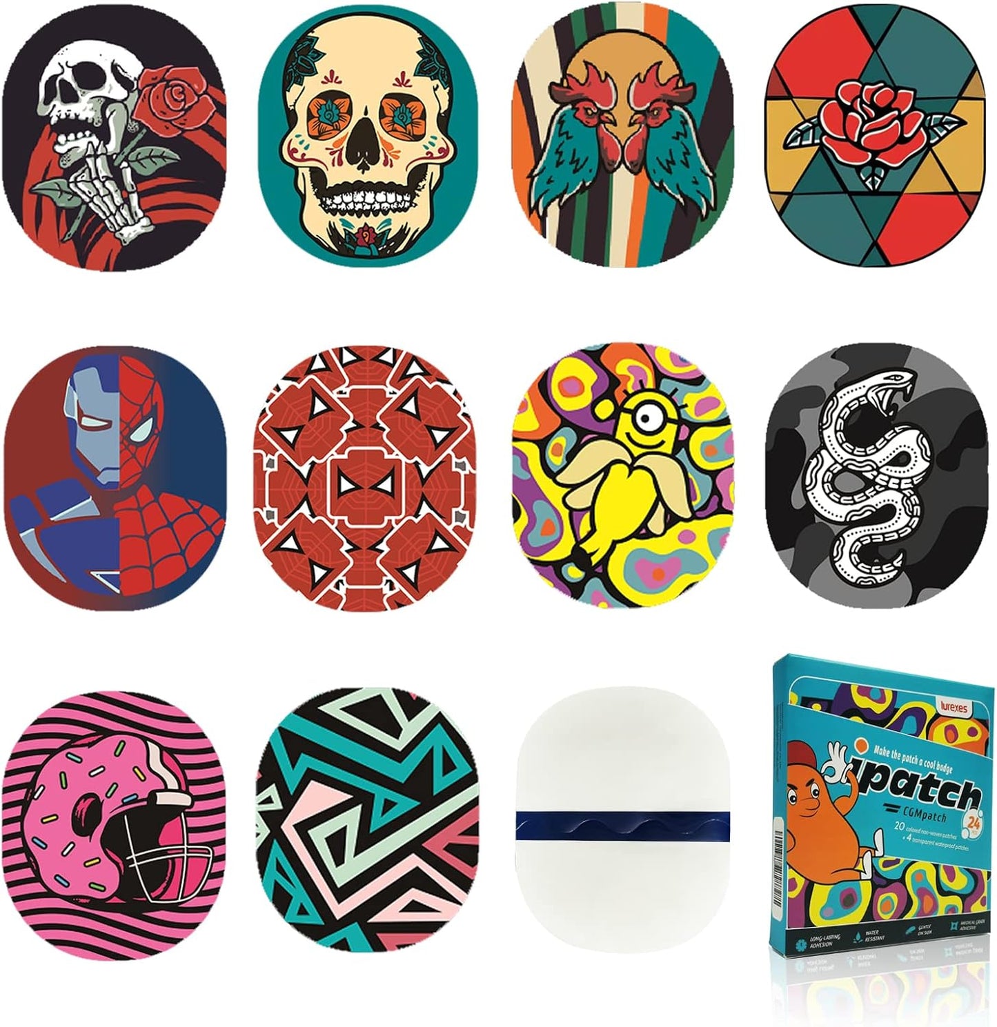 Waterproof CGM Sensor Patches 24 Pack