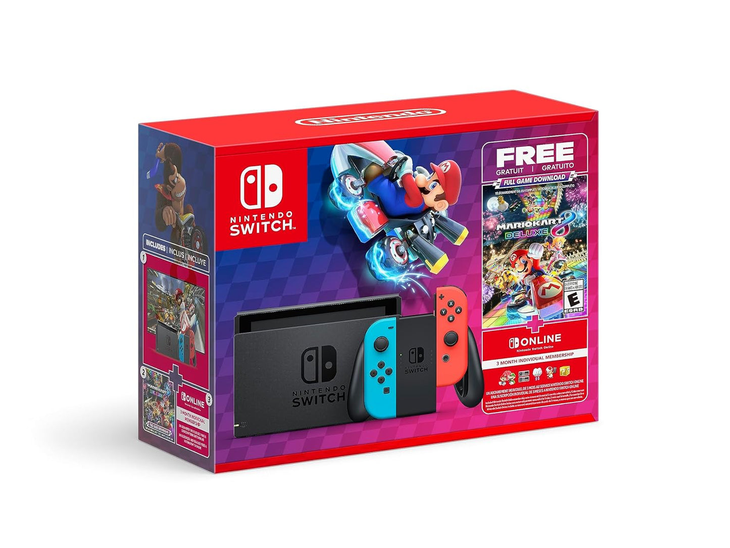 Nintendo Switch Mario Kart 8 Deluxe Bundle with Online Membership