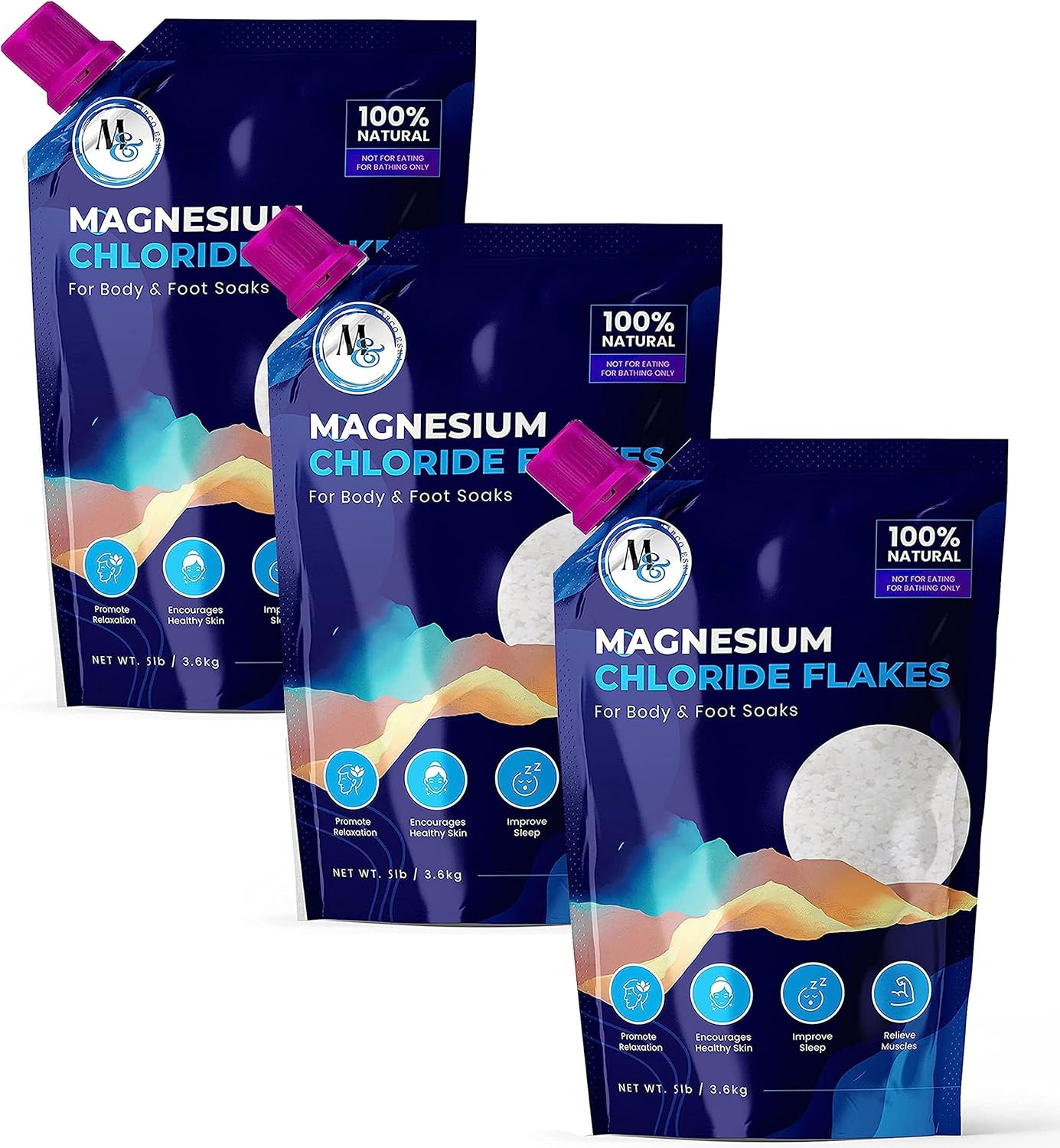 Dead Sea Magnesium Flakes Bath Salts for Ultimate Relaxation