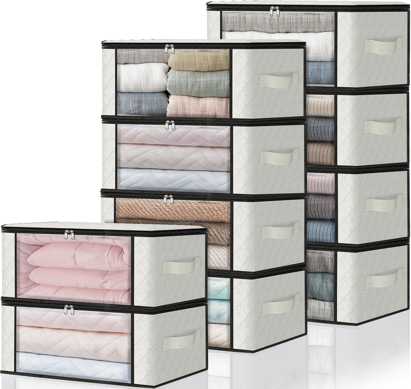 HomeHacks Storage 10-Pack Clothes Organizer Bags for Easy Use