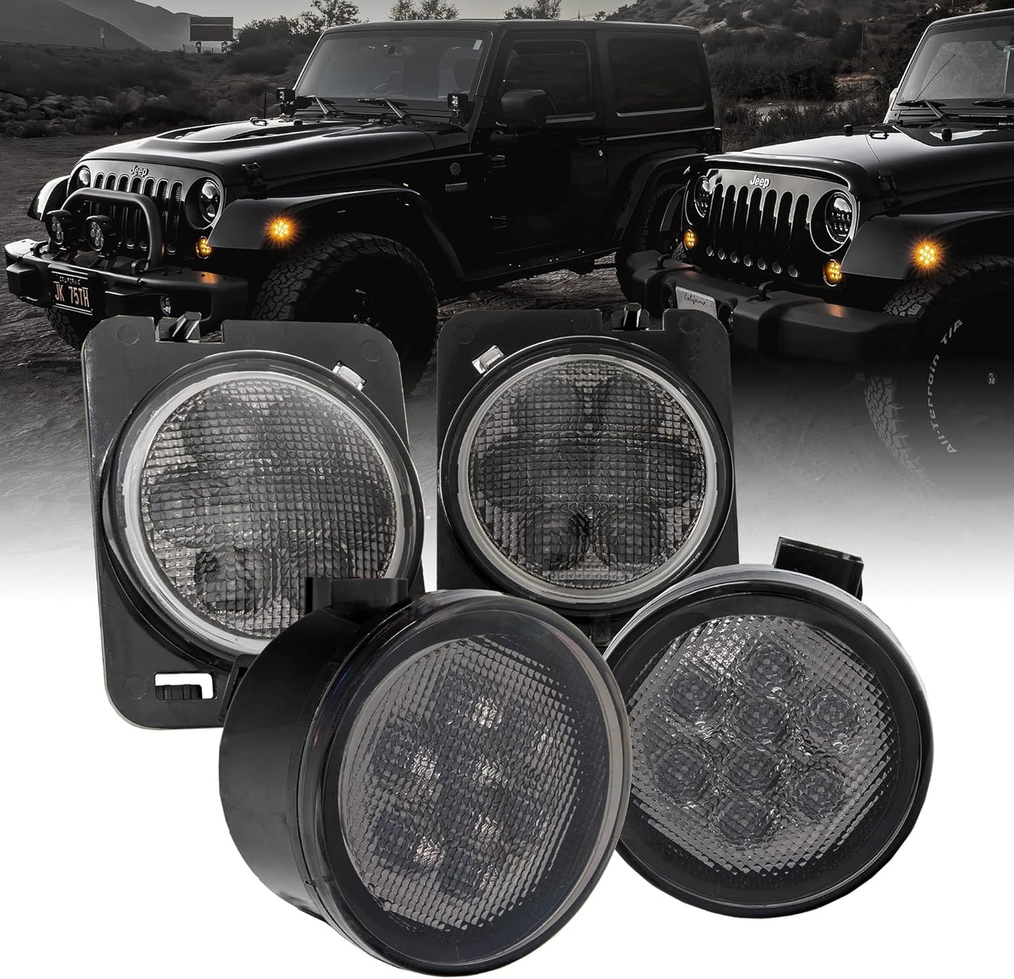 TRUE MODS LED Turn Signal & Side Marker Light Kit for Jeep
