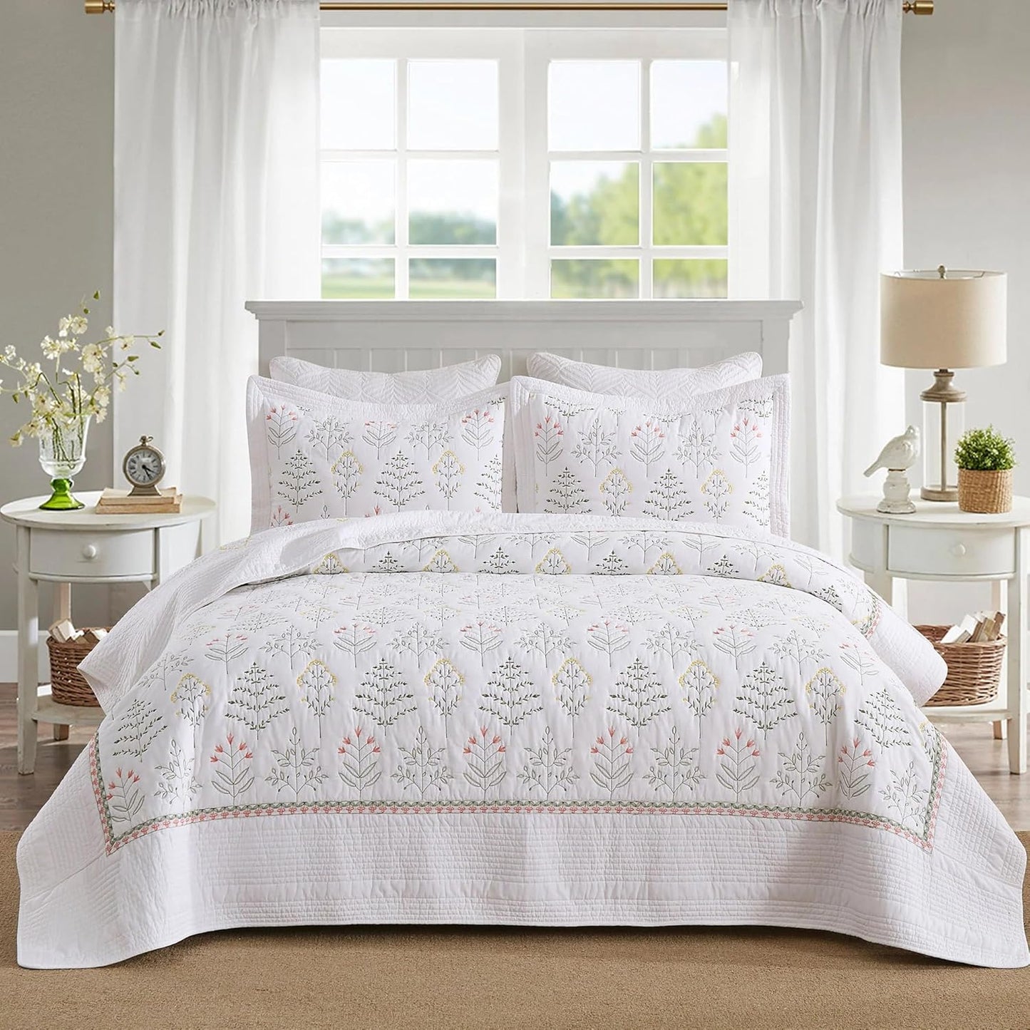 MarCielo 3-Piece Cotton Oversized Bedspread Quilt Set Review