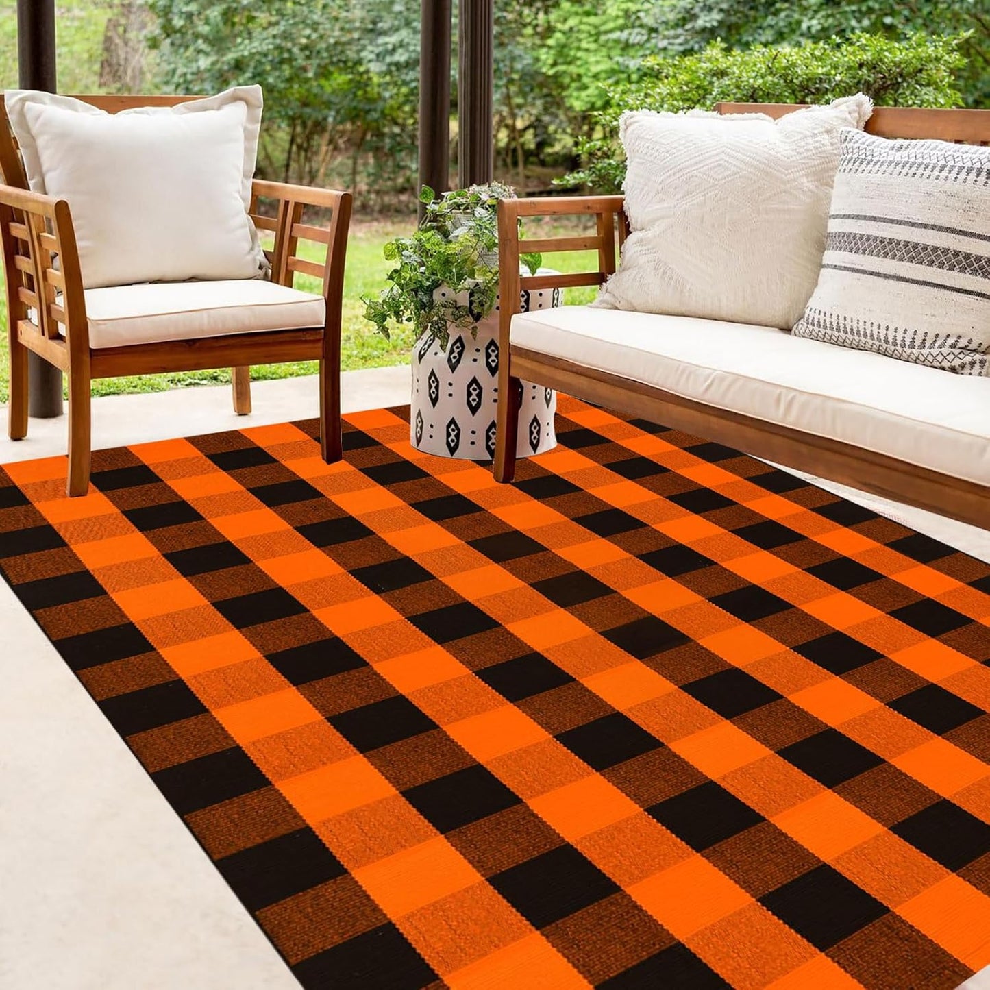 Buffalo Plaid Outdoor Rugs for Stylish Fall Decor and More