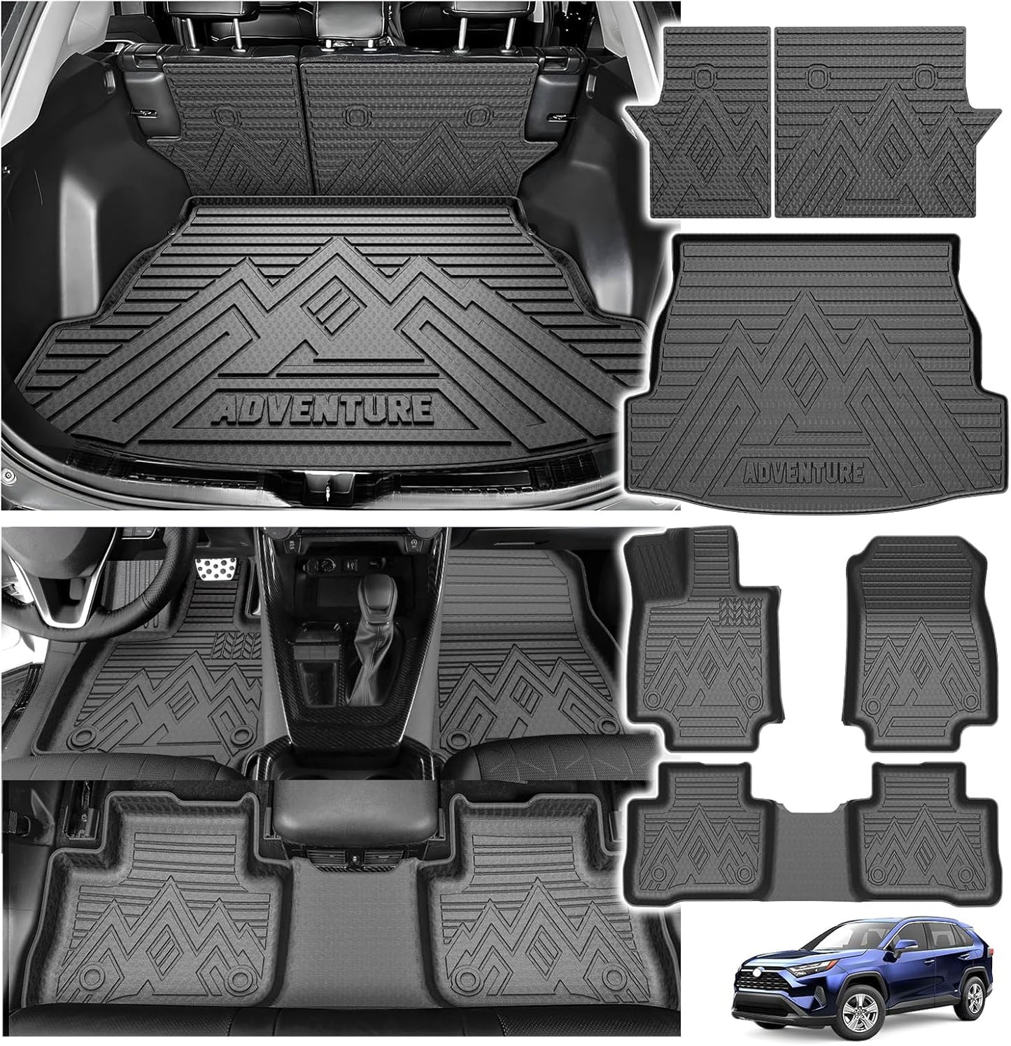 Powerty Floor Mat for Toyota RAV4 2019-2025: All Weather Protection