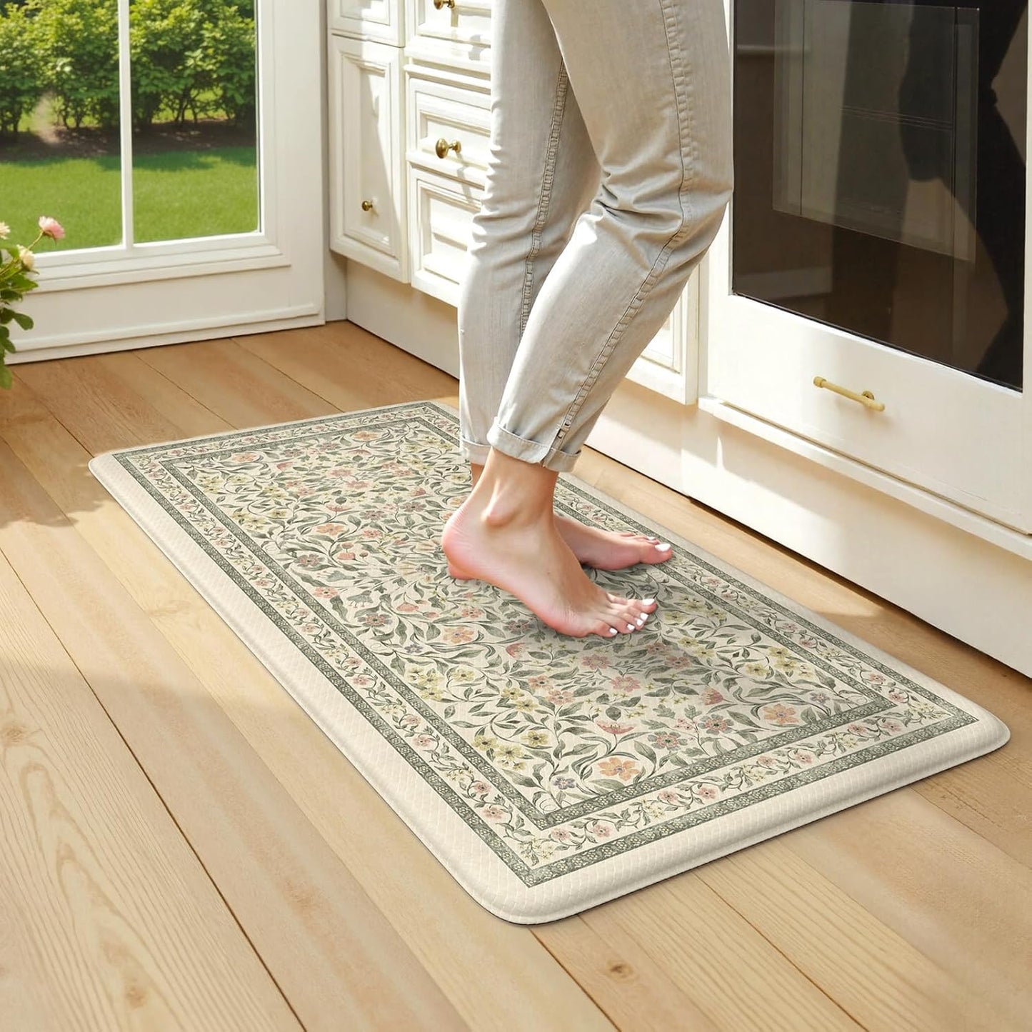 KIMODE Anti Fatigue Kitchen Mats for Comfort and Style