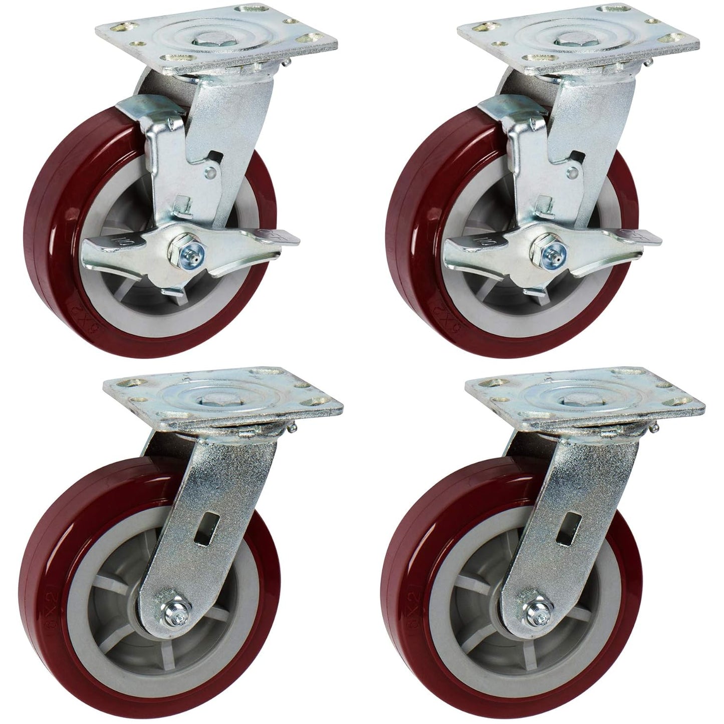 6 inch PRO-TECH Heavy Duty Industrial Casters for Easy Movement