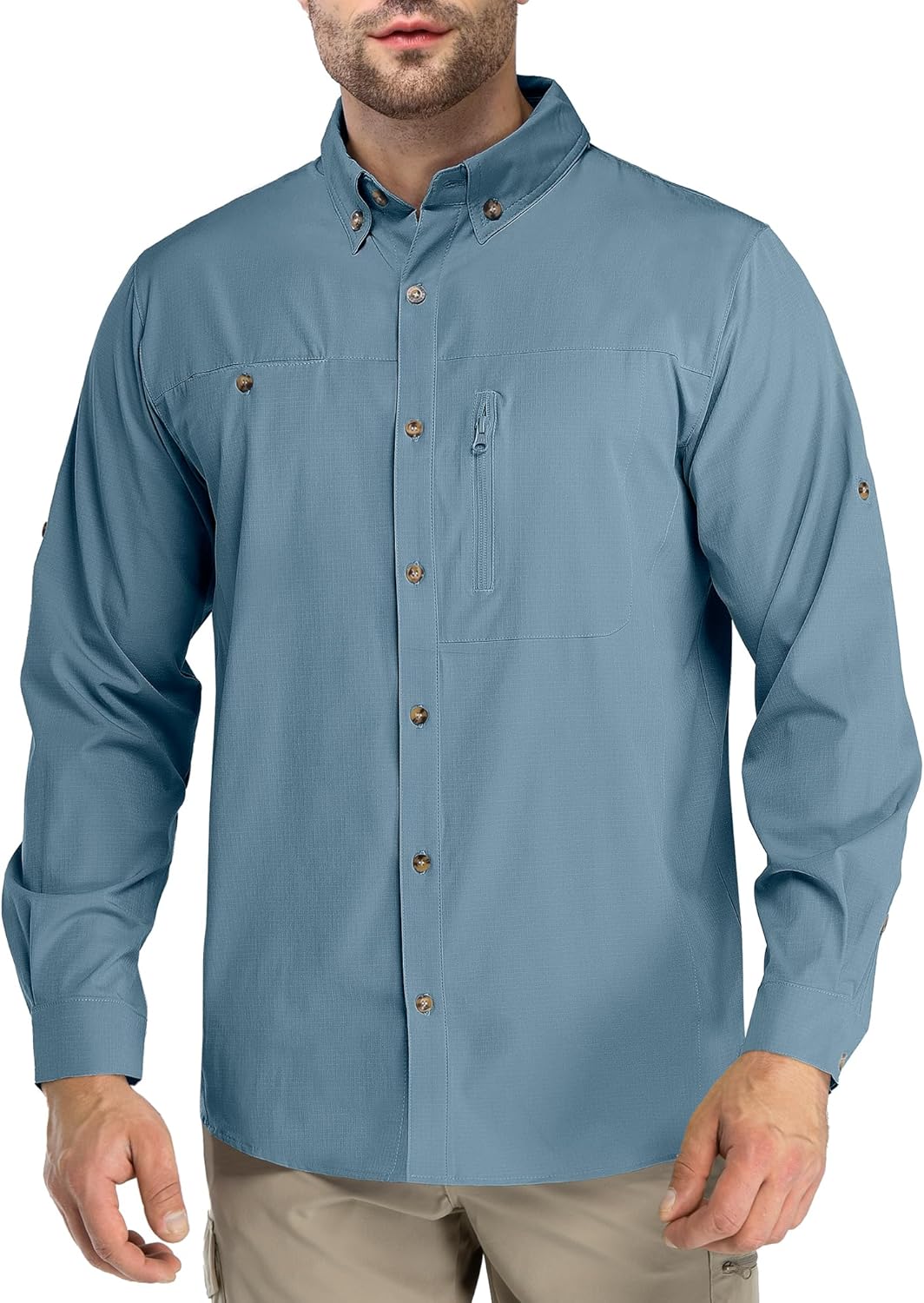 UPF 50 Men's Hiking Shirt - Sun Protection & Cooling