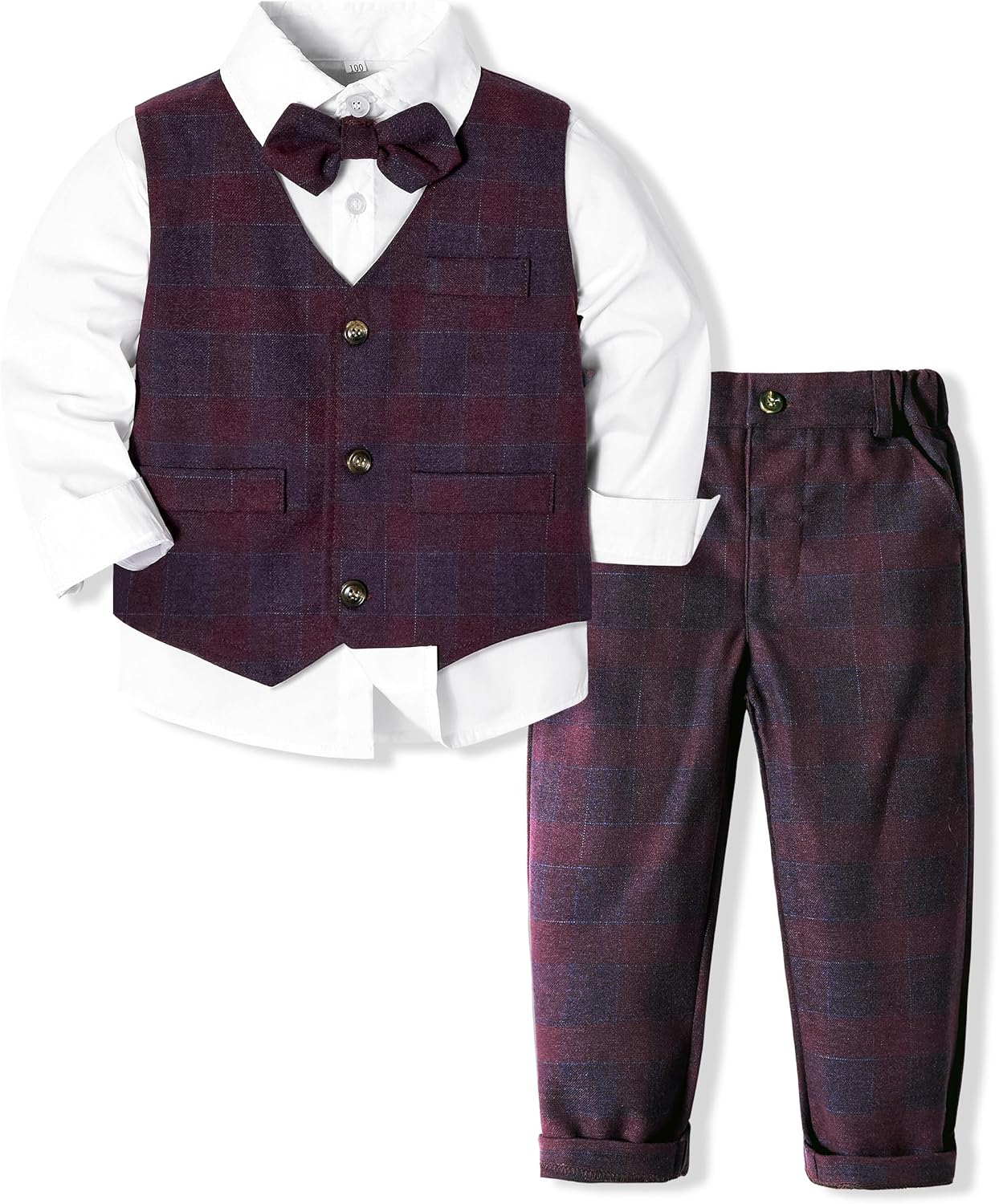 Volunboy Baby Boy Suit Toddler Formal Outfit 3 Piece Set