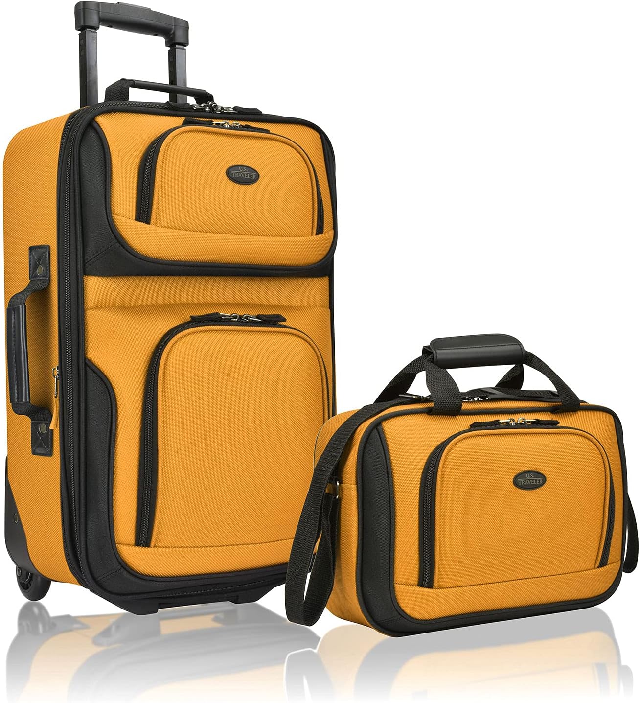 U.S. Traveler Rio Expandable Carry-on Luggage Set for Style