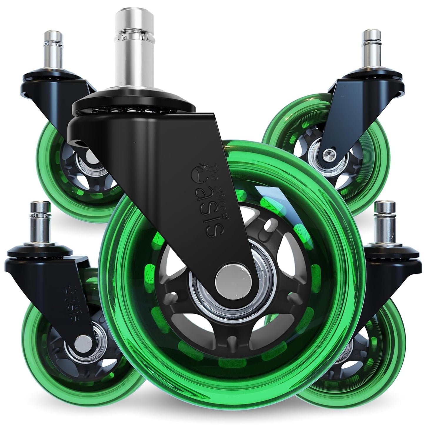Smooth Roller Style Office Chair Wheels for All Floor Types