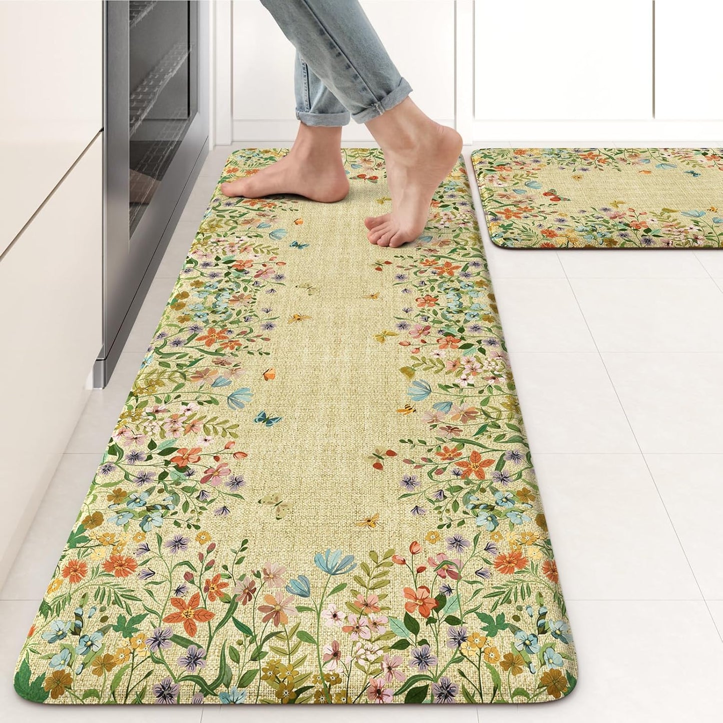 KIMODE Anti Fatigue Mats for Kitchen Floor - Comfort & Style