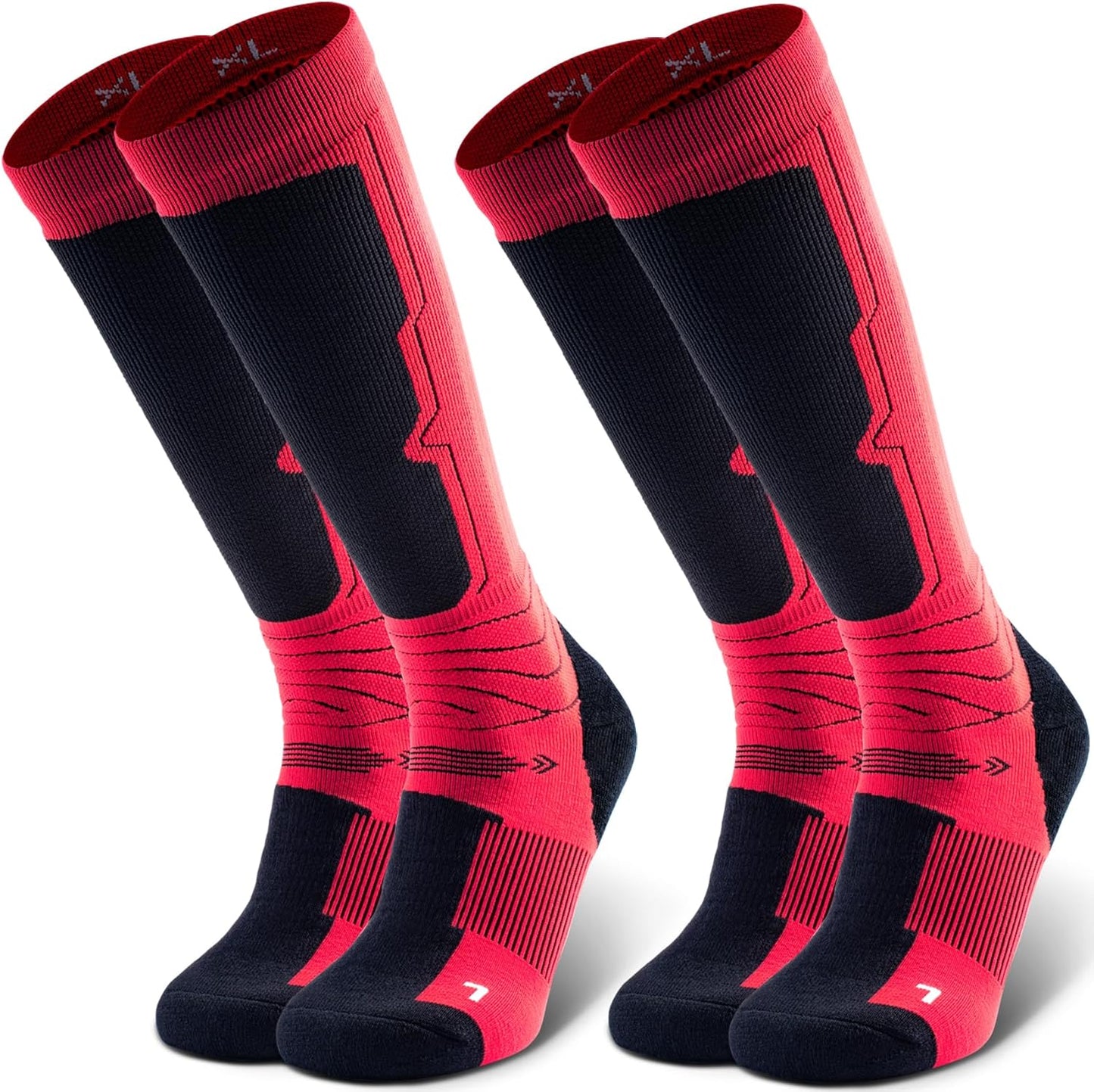 Merino Wool Ski Socks (Pack of 2) - Ultimate Winter Warmth!