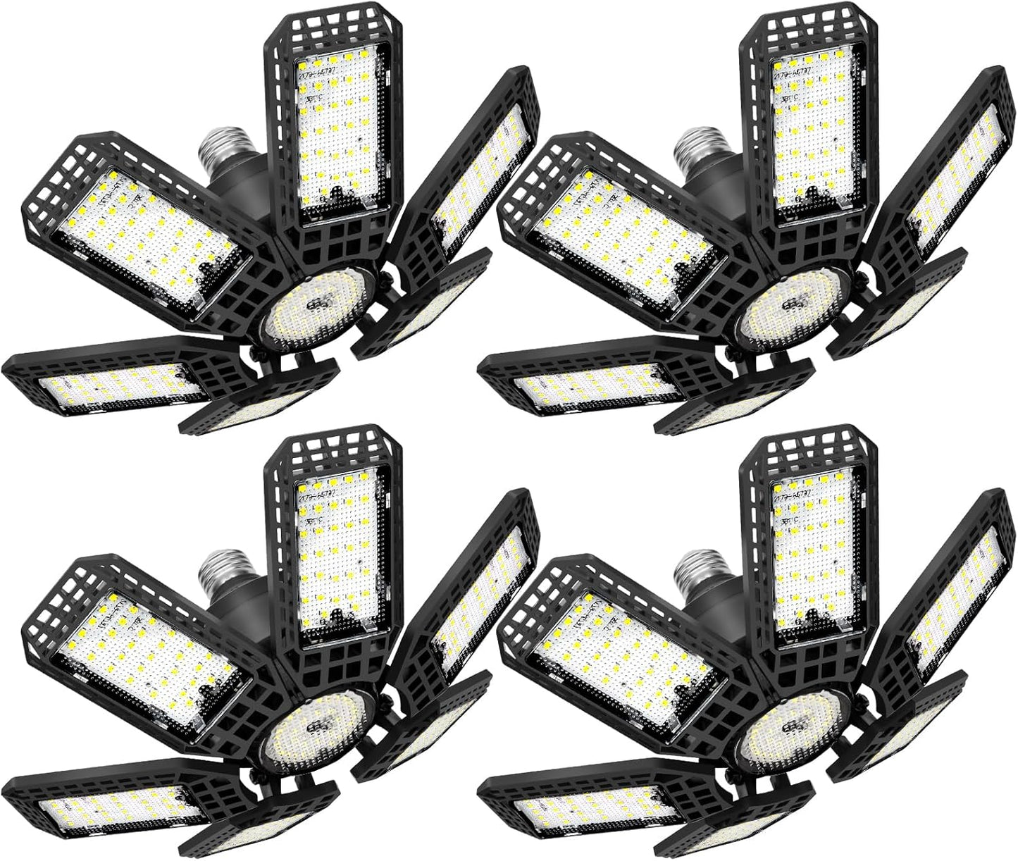 LED Garage Light 4 Pack 200W 20000LM 6500K Brightness