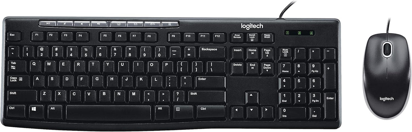 Logitech MK200 Combo: Full-Size Keyboard & HD Mouse