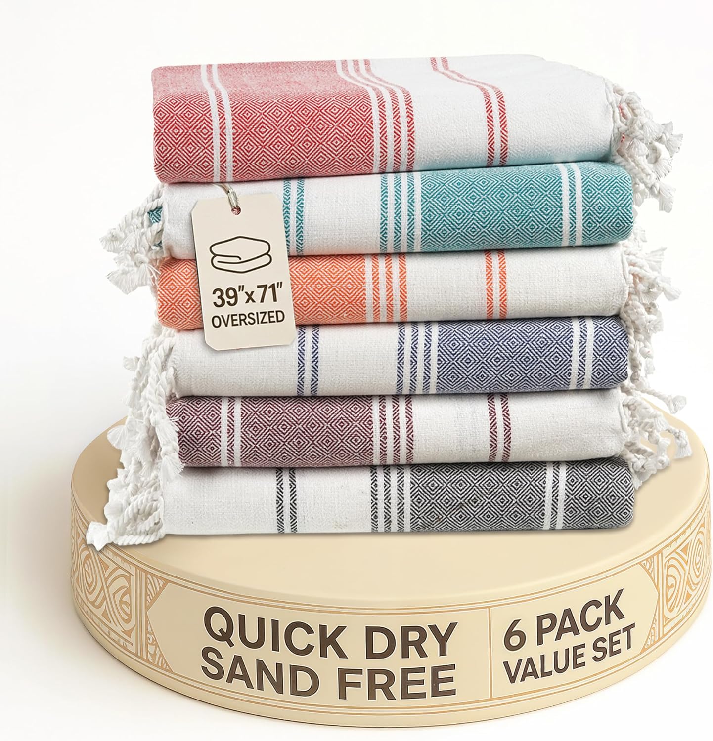 Oversized Beach Towels for Adults - Quick-Dry & Stylish Design