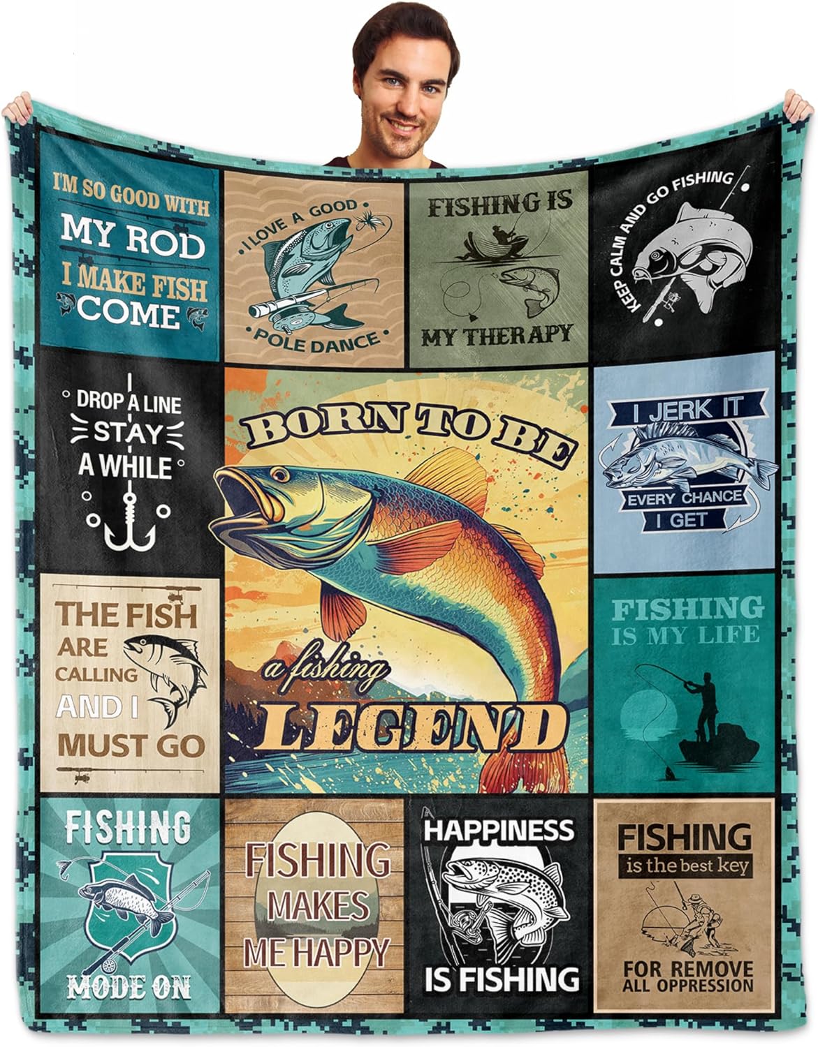 Fishing Blanket 50X60 - Ultimate Fisherman Gift