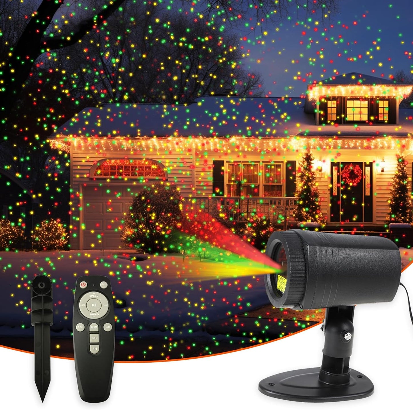 Xikec Christmas Laser Lights: Firefly Star Show!