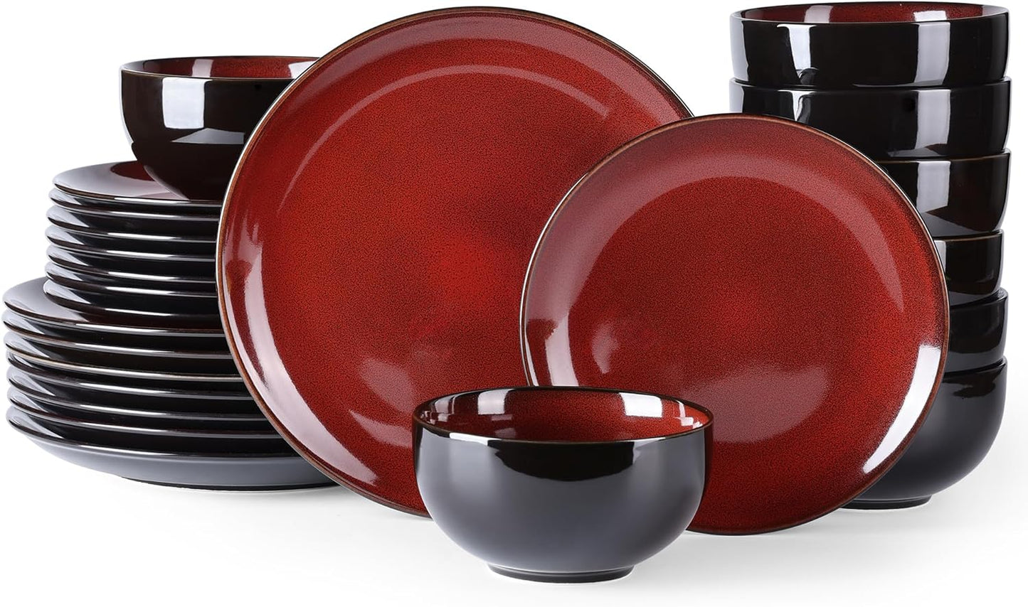 LERATIO Ceramic Dinnerware Sets for 8 - Stylish and Durable