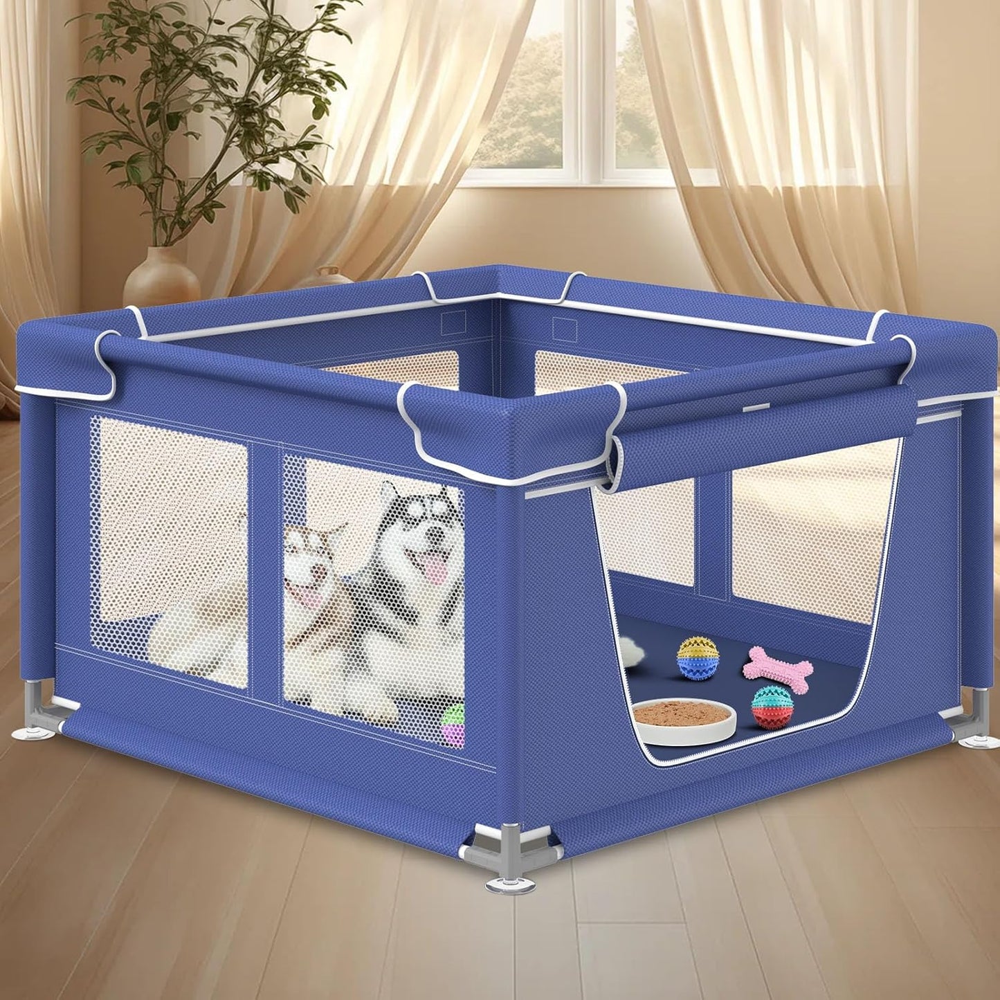 Puppy PlayPen 50 in for Small and Medium Dogs with Gate
