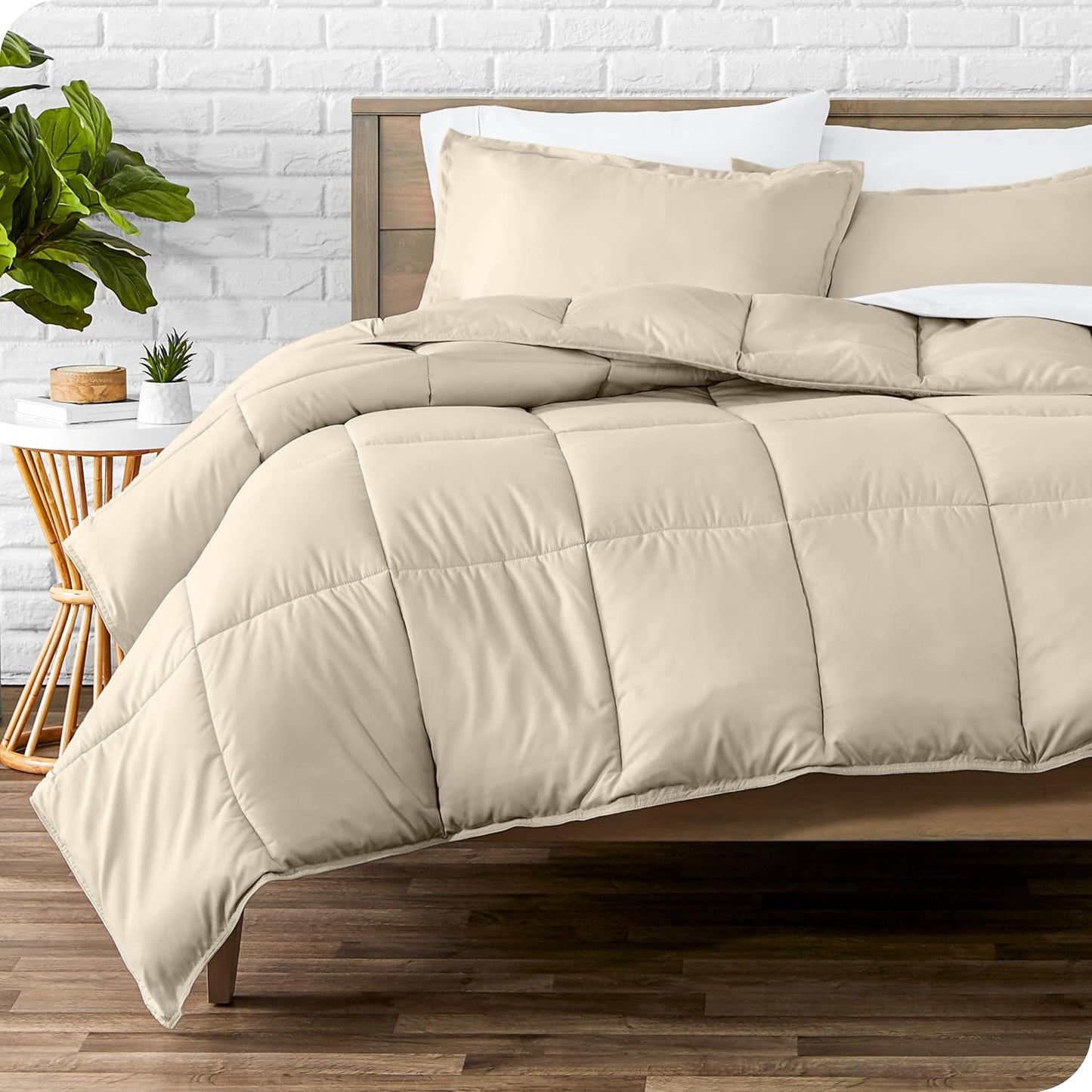 Bare Home Comforter Set - Ultra-Soft Queen Size Comfort