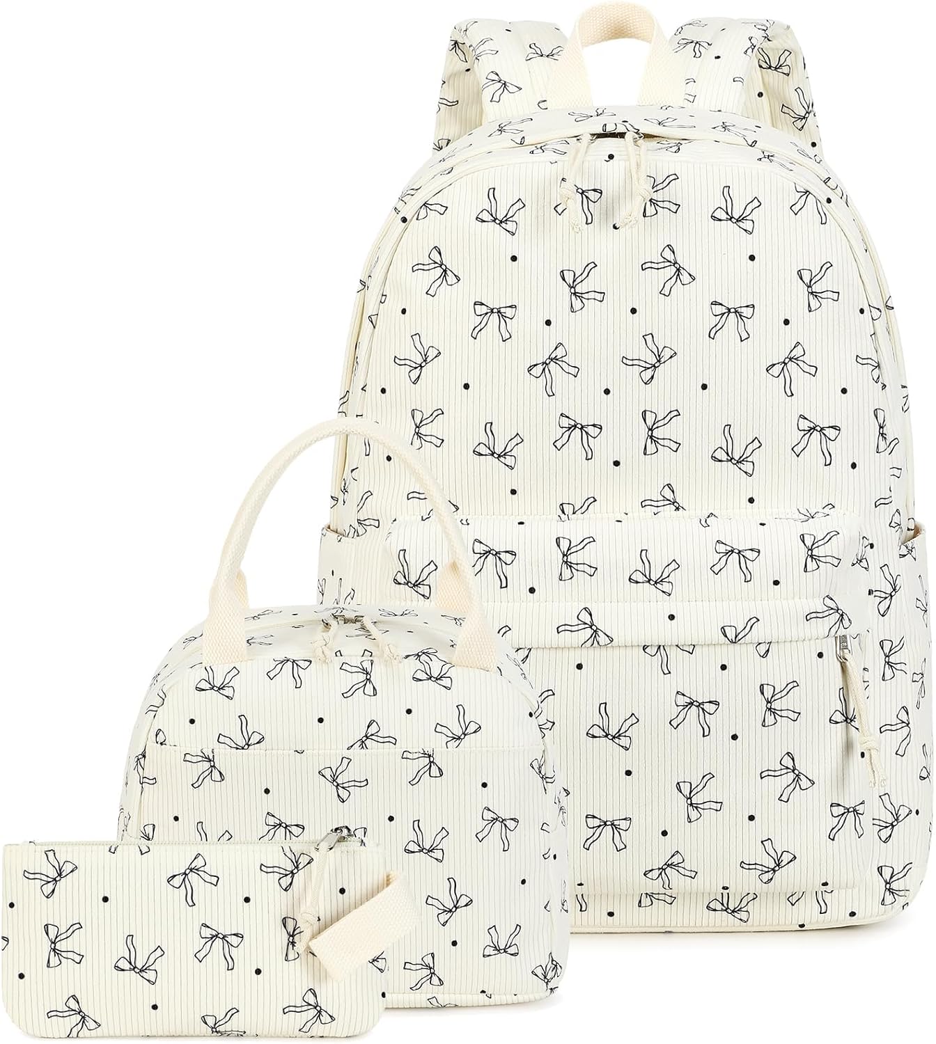 CAMTOP Girls Backpack Set with Lunch Box and Pencil Bag