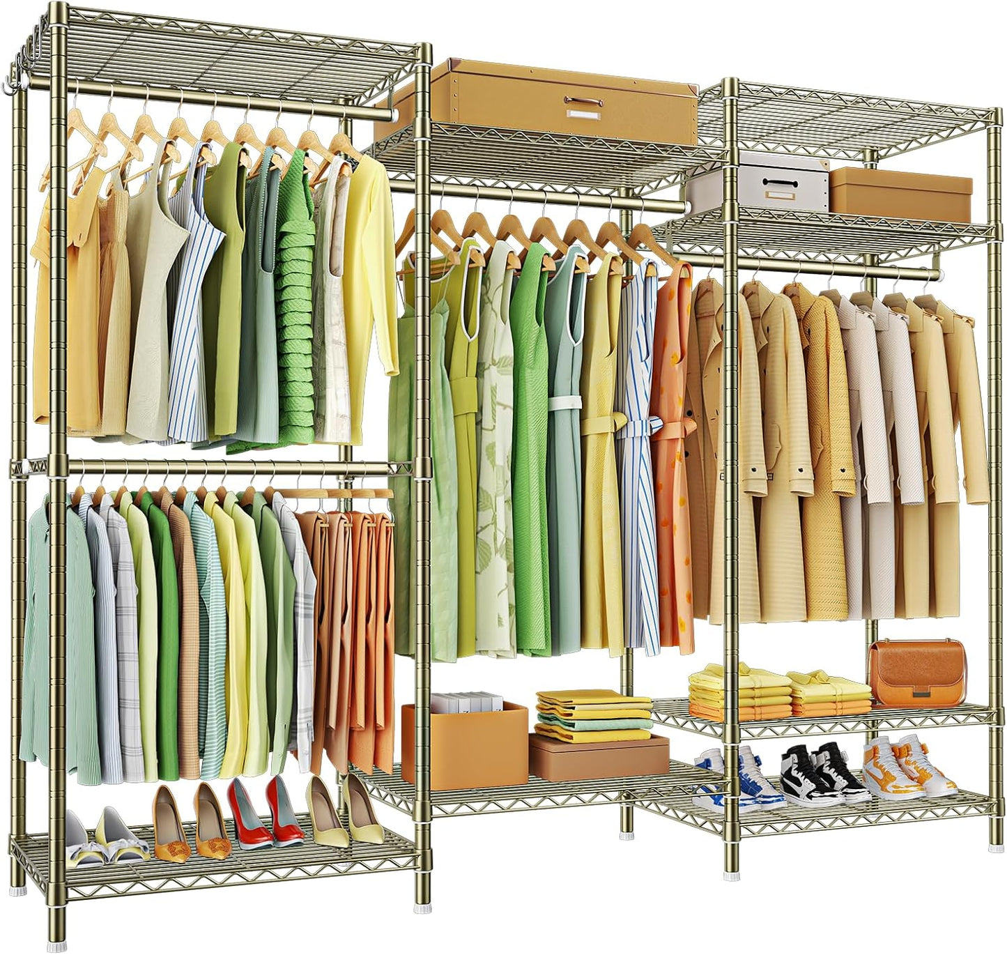 Ulif E13 Heavy Duty Clothes Rack with Adjustable Shelves
