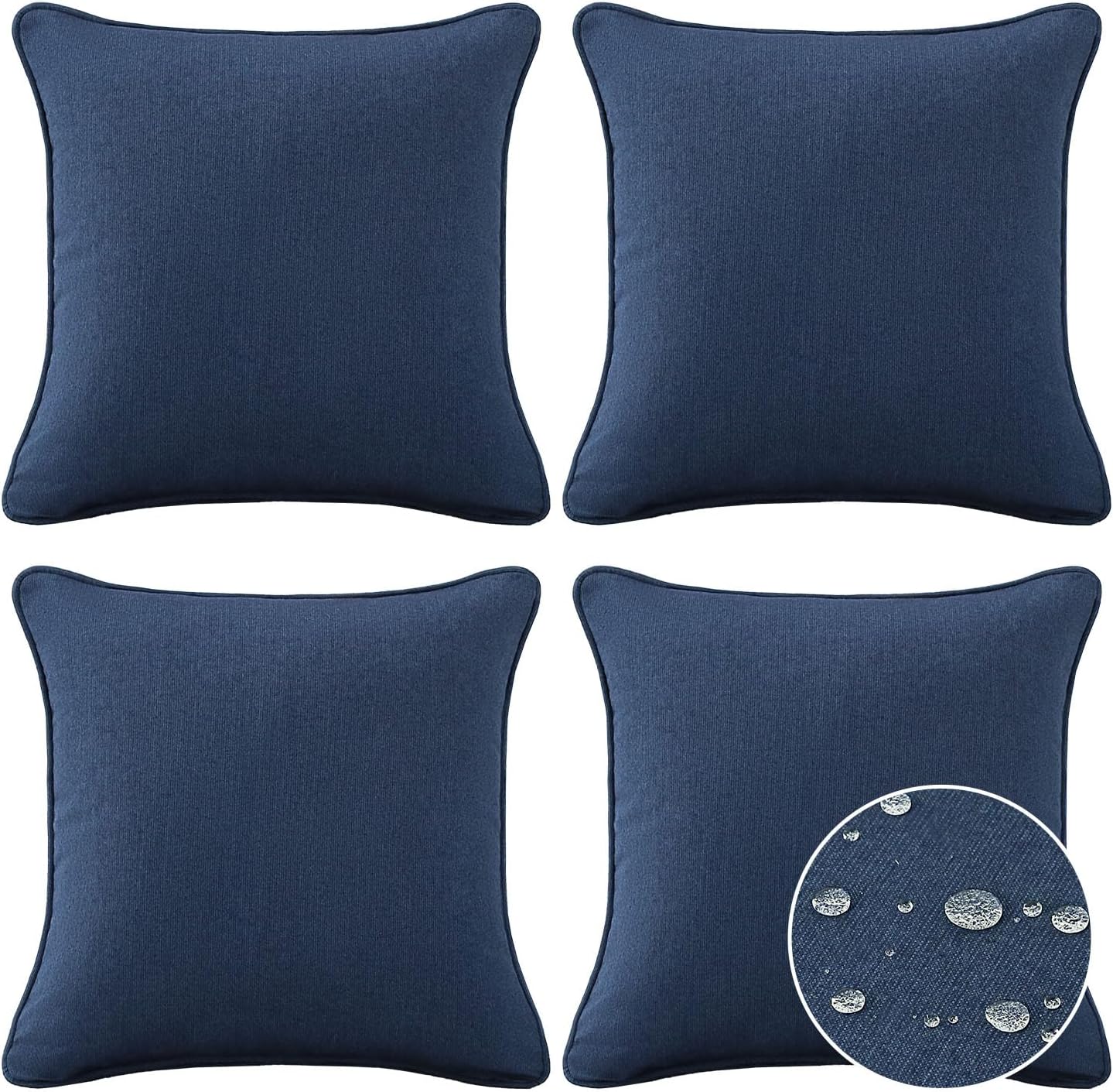 Sunbrella Decorative Outdoor Water Repellent Throw Pillows Set