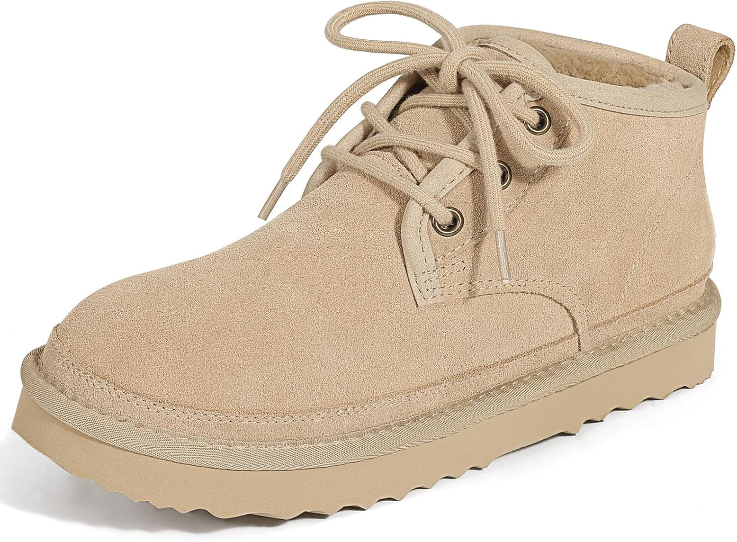 Litfun Fur Lined Ankle Boots for Women - Cozy Winter Footwear