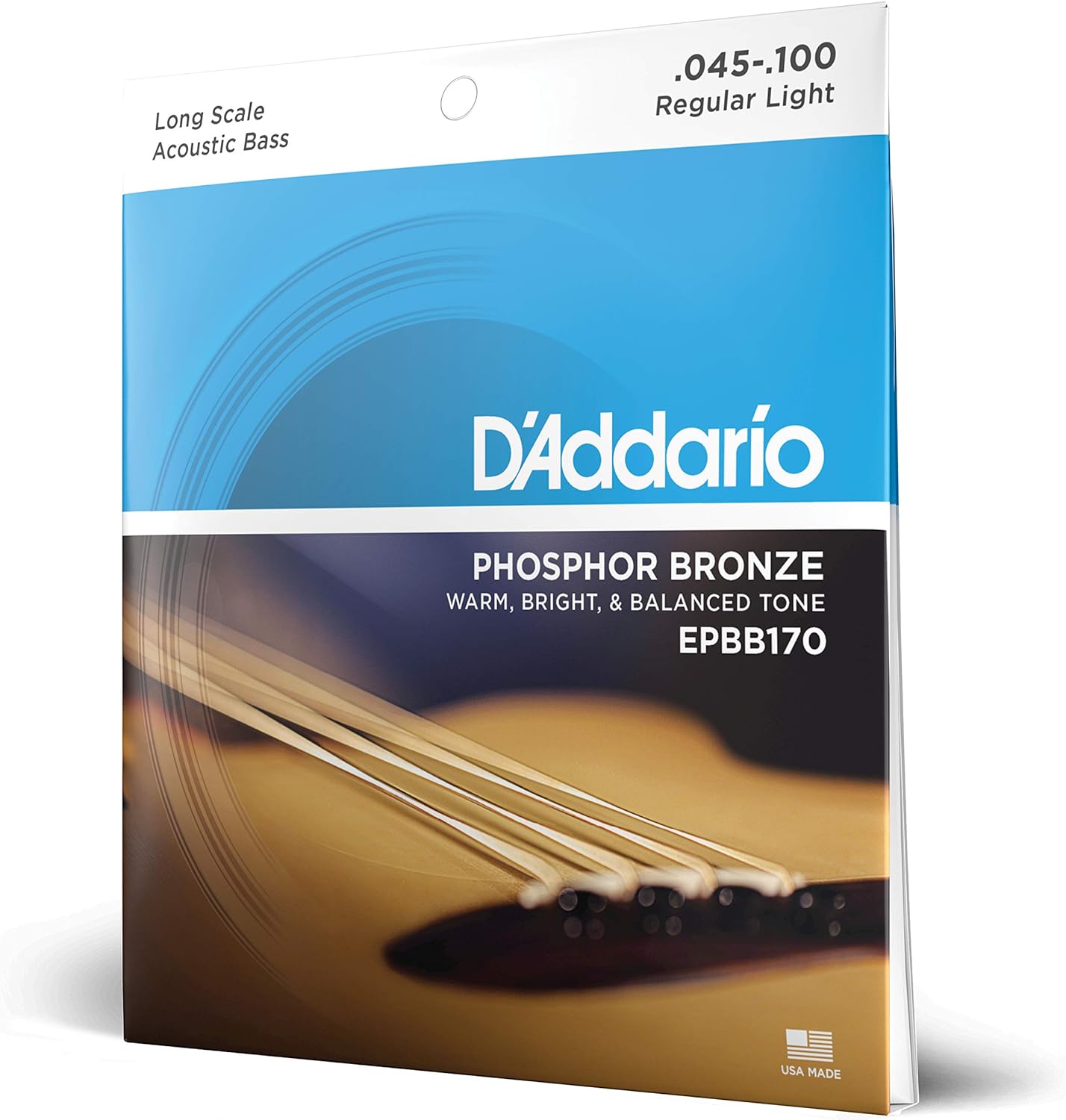 D'Addario Phosphor Bronze Bass Strings - Superior Tone!