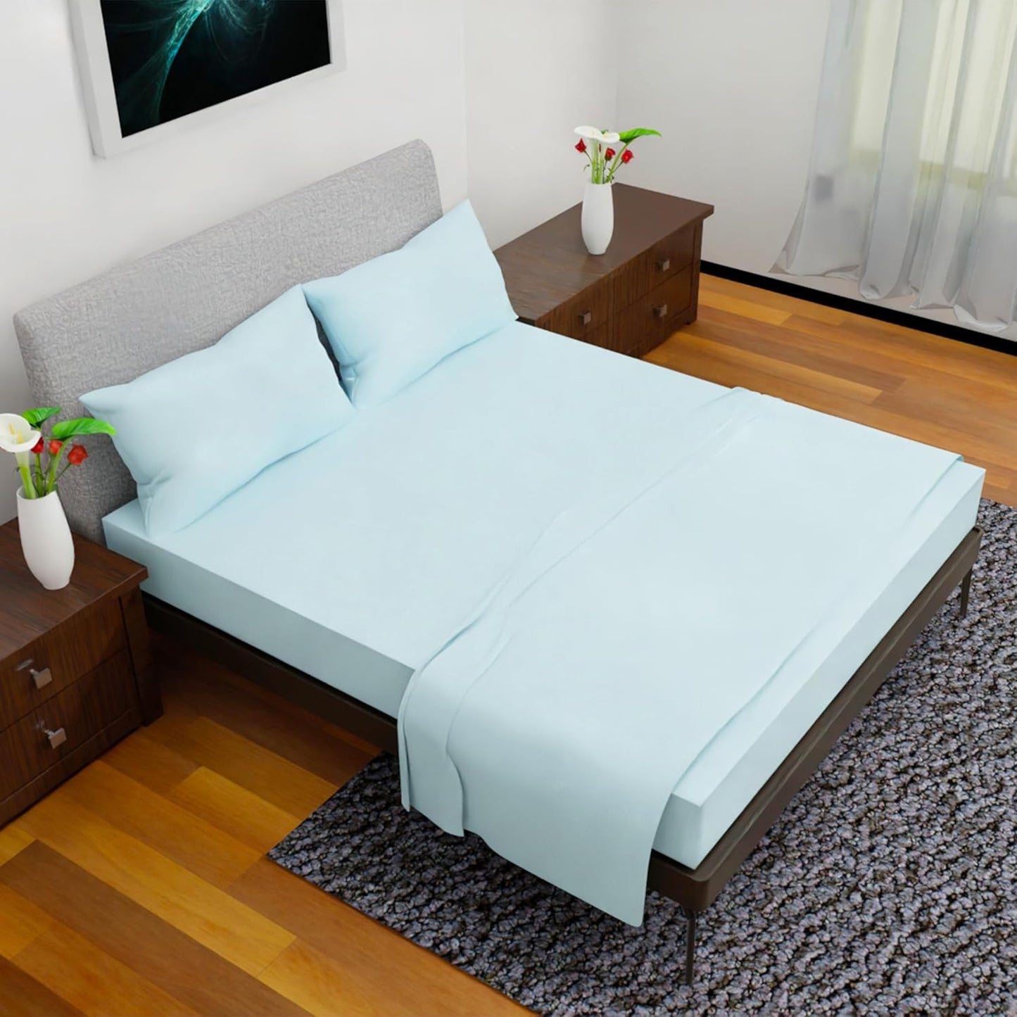 Royal Bliss King Size Sheets Set - Soft, Cooling, Wrinkle Free
