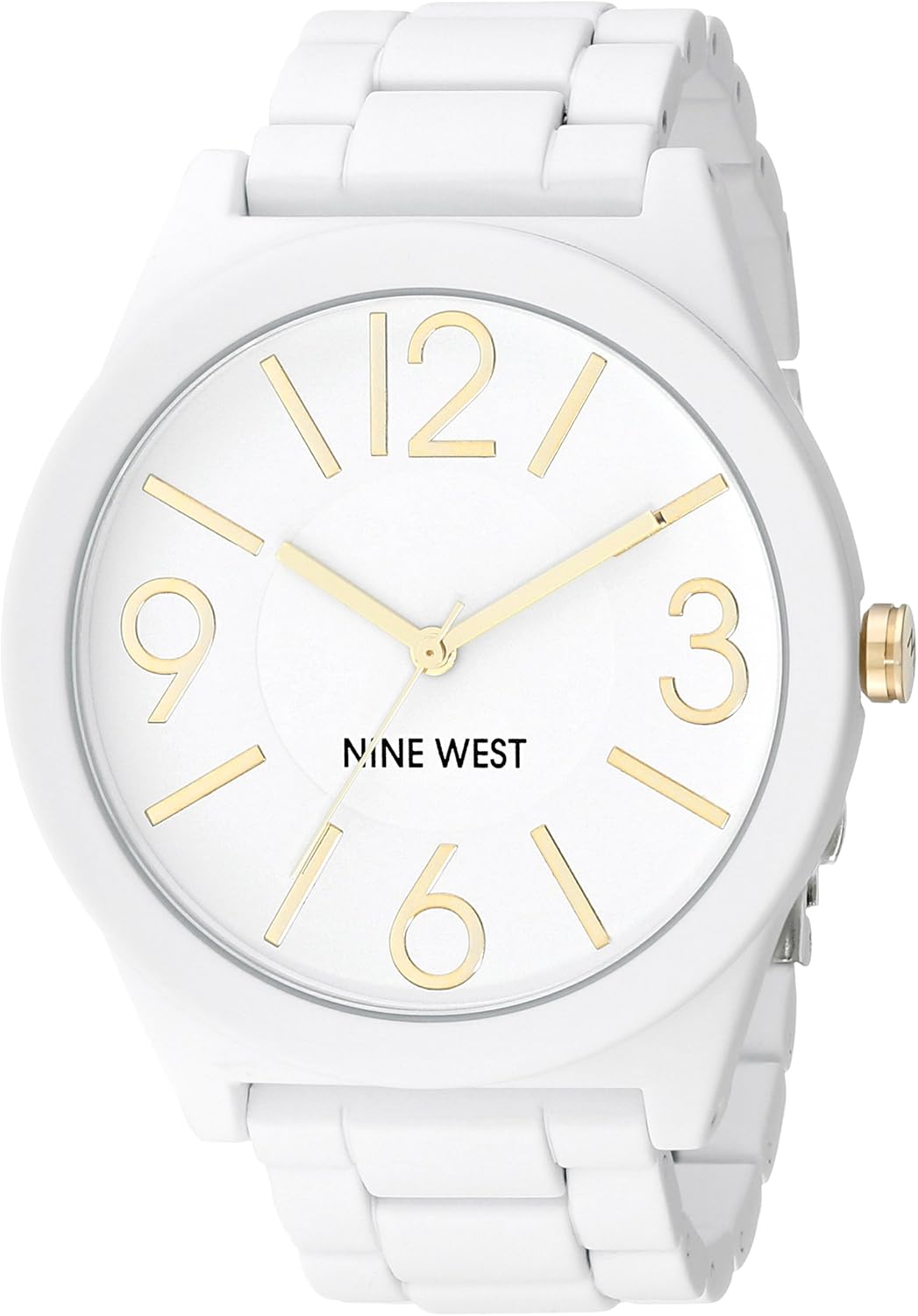 Nine West NW/1678 Rubberized Bracelet Watch - Stylish & Durable