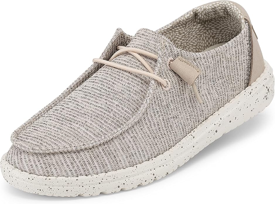Hey Dude Women's Wendy Stretch Size Lace Up Loafers for Comfort