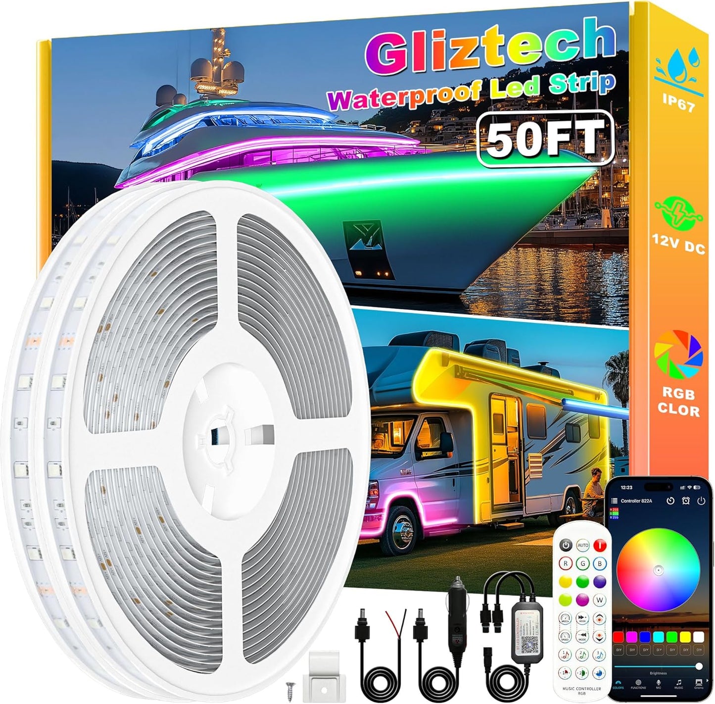 Bright Waterproof LED Boat Lights for Pontoon and Kayak Use
