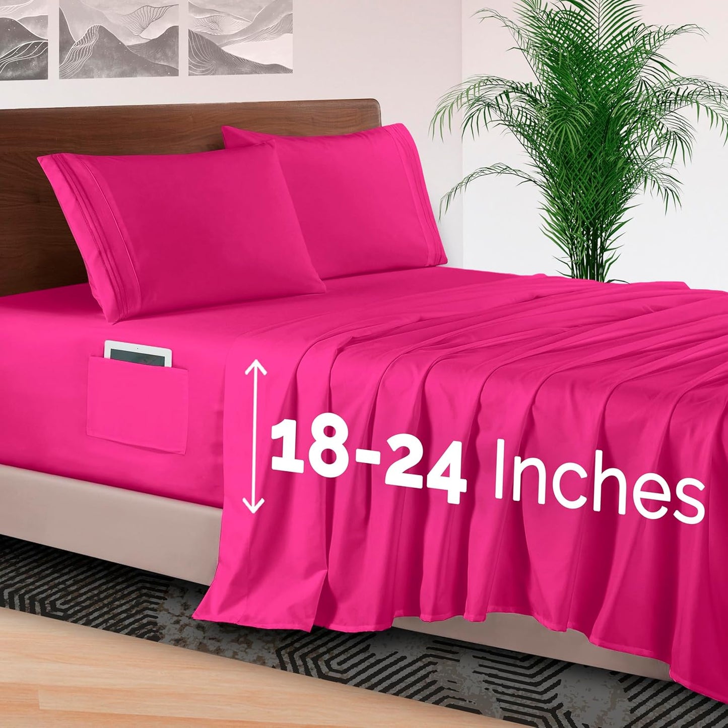 Elegant Comfort 4-Piece Bed Sheet Set for Luxurious Sleep