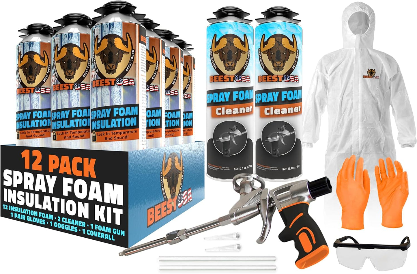 BEEST Closed Cell Spray Foam Insulation Kit for Walls & Attics
