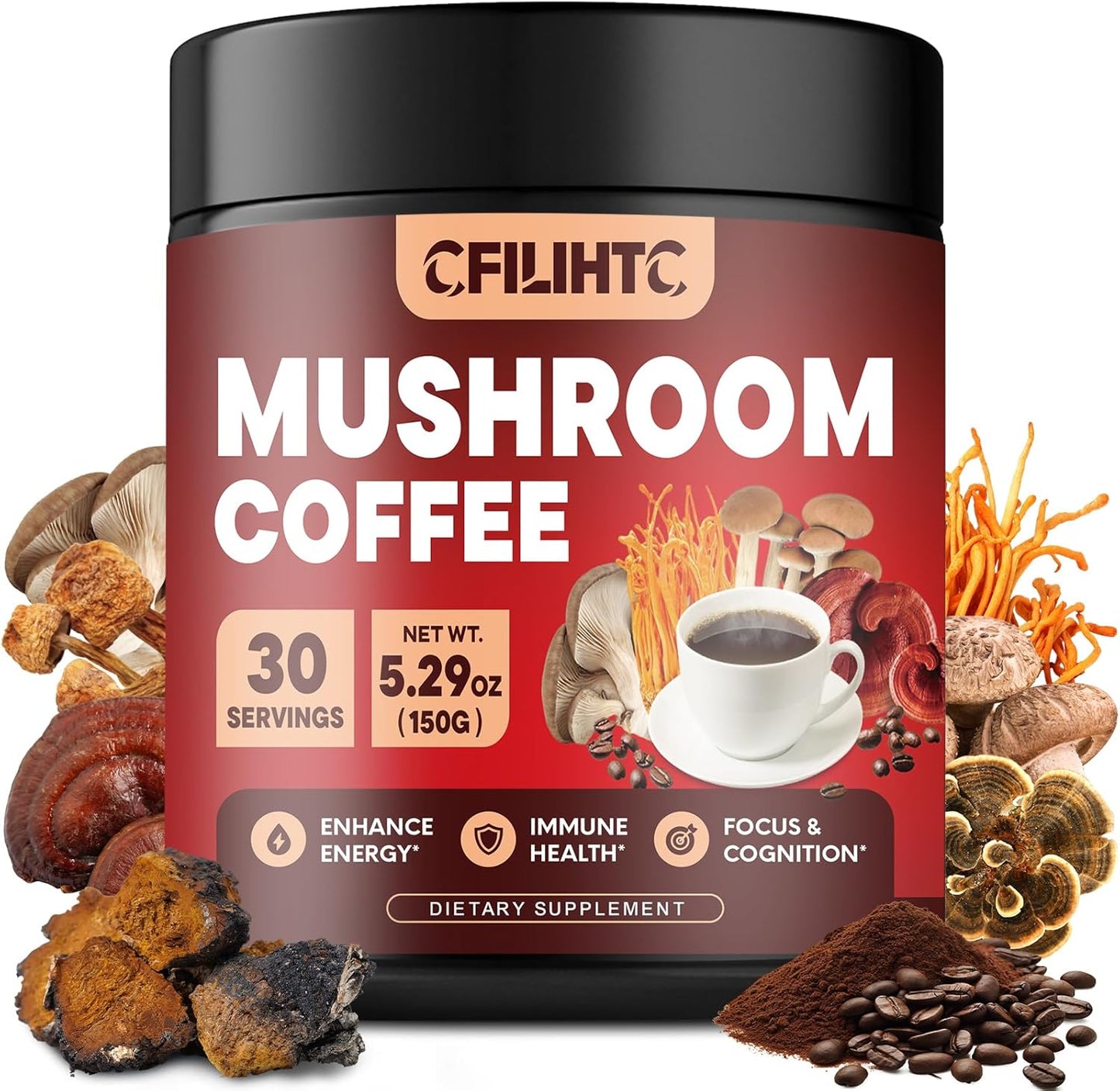 Colombian Mushroom Coffee Boost