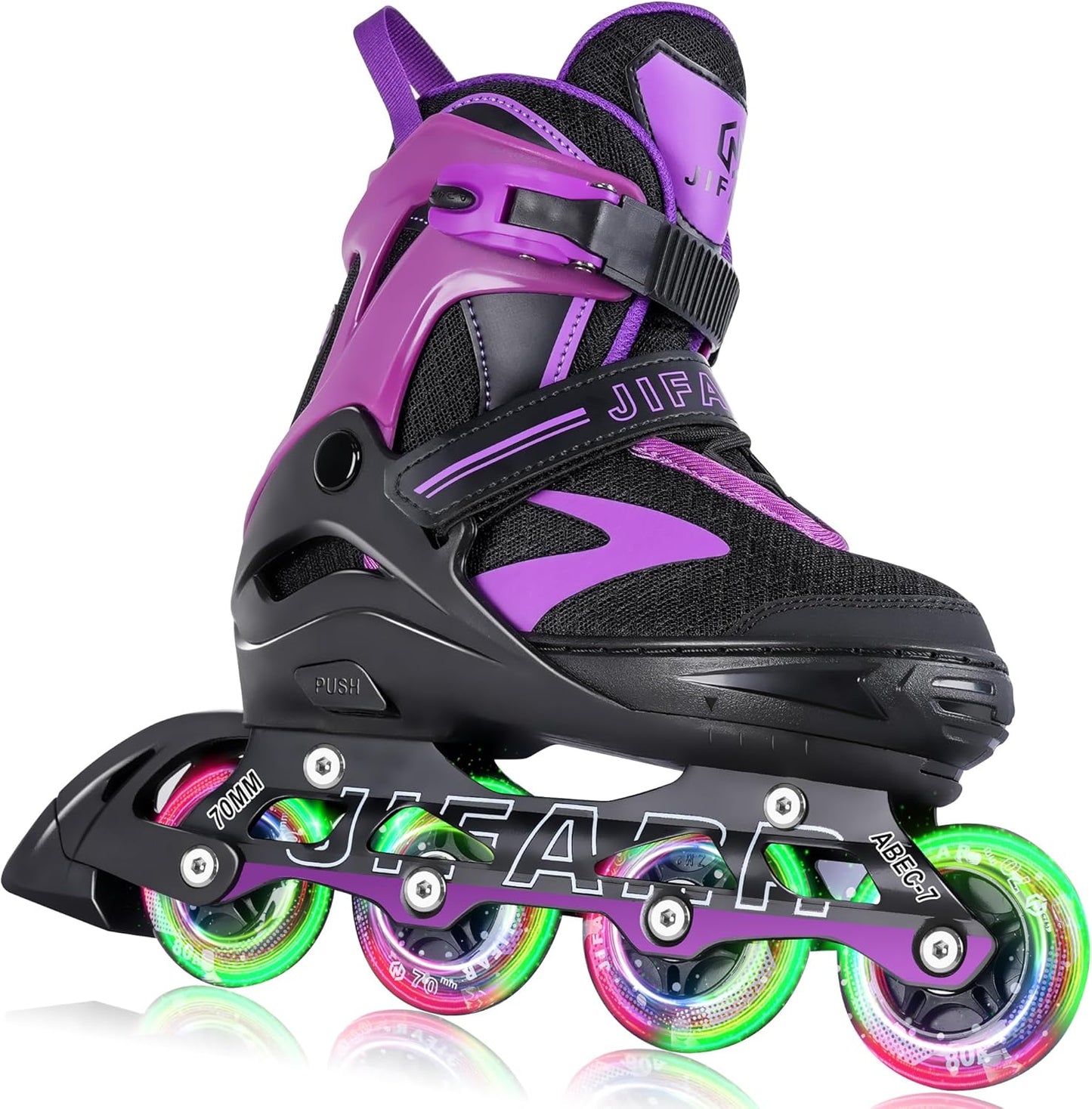 Kids Adjustable Inline Skates with Light Up Wheels for Ages 5-12