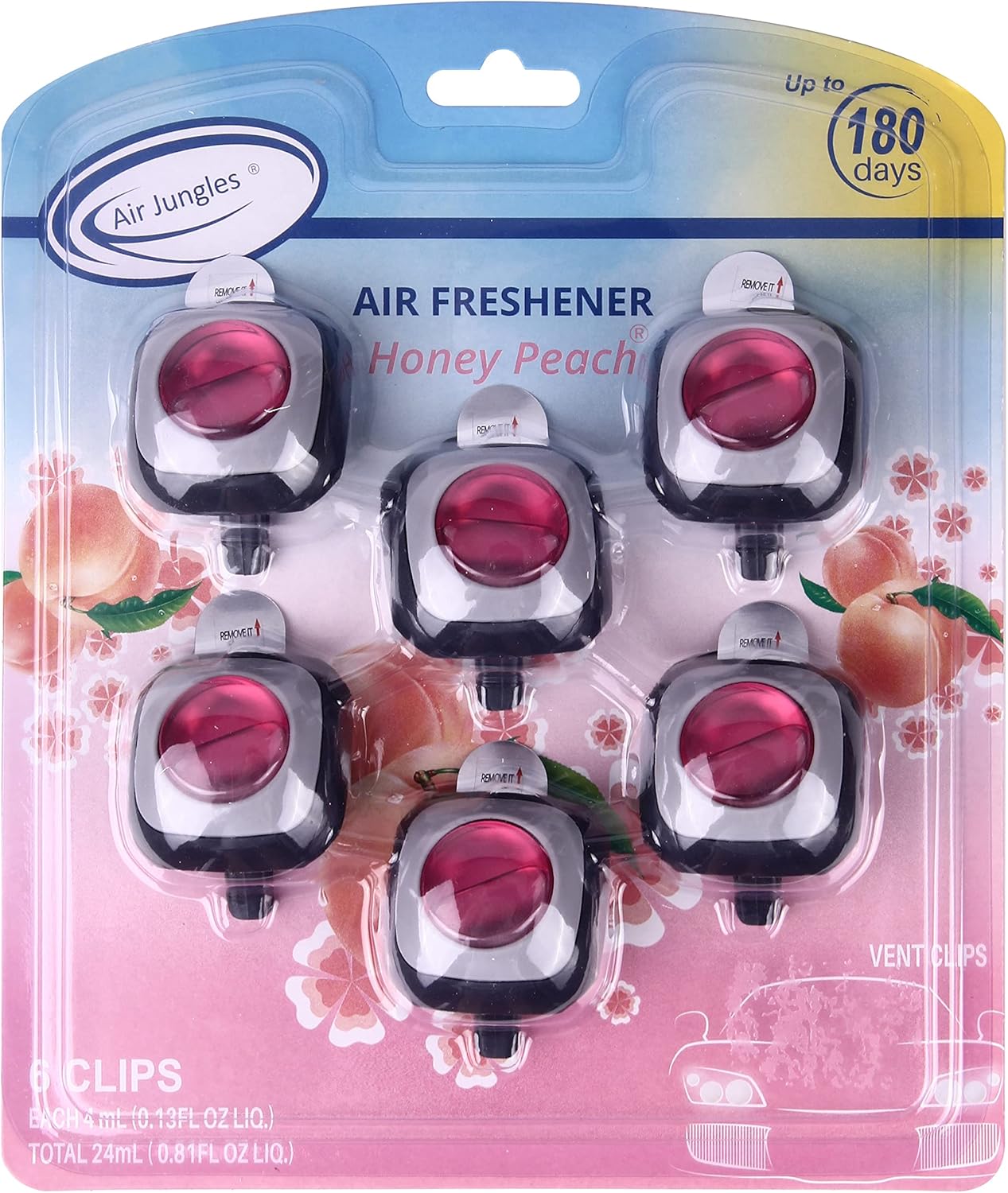 Long Lasting Honey Peach Car Air Freshener