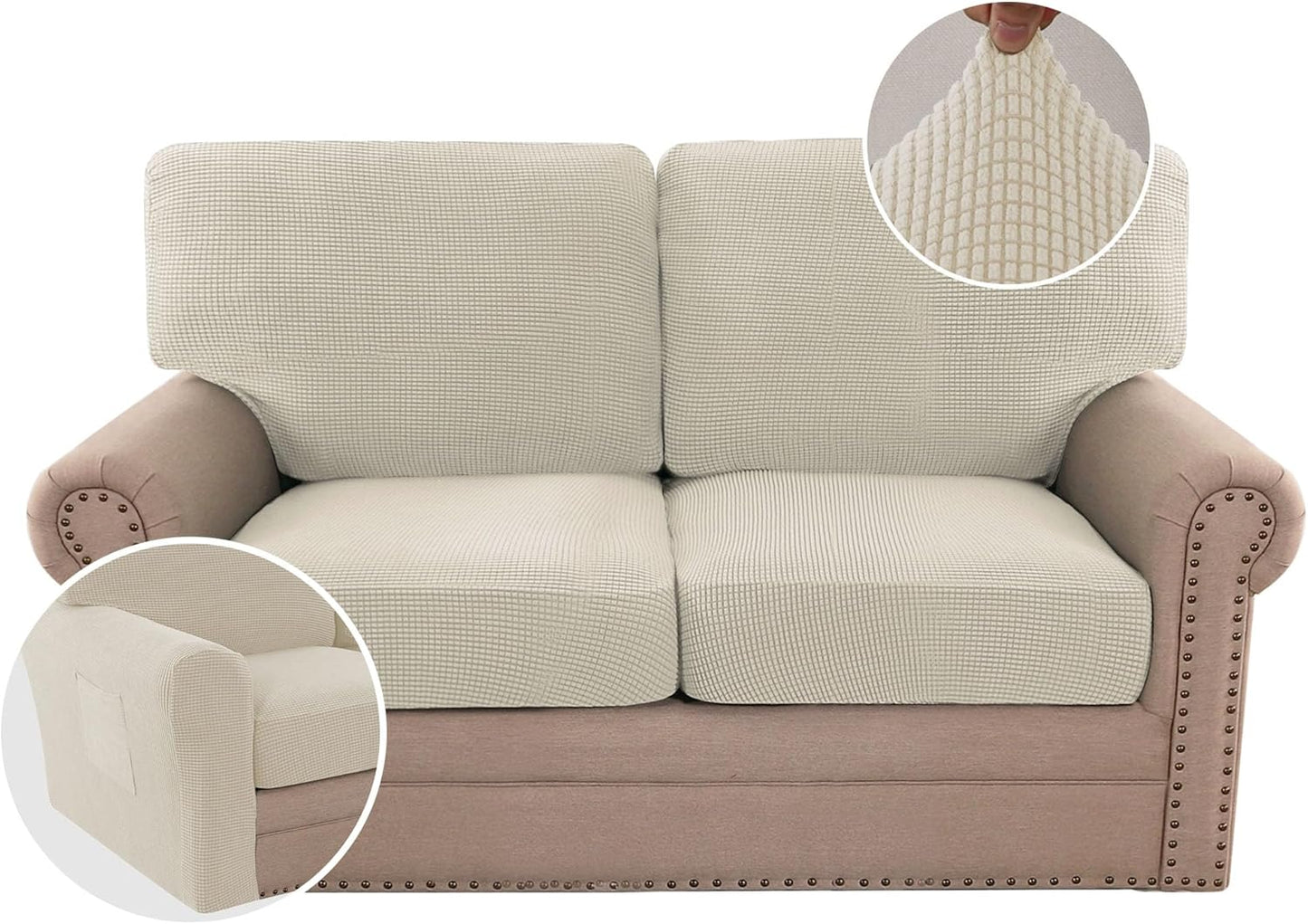 H.VERSAILTEX Multi-Pieces Sofa Covers for Stylish Protection