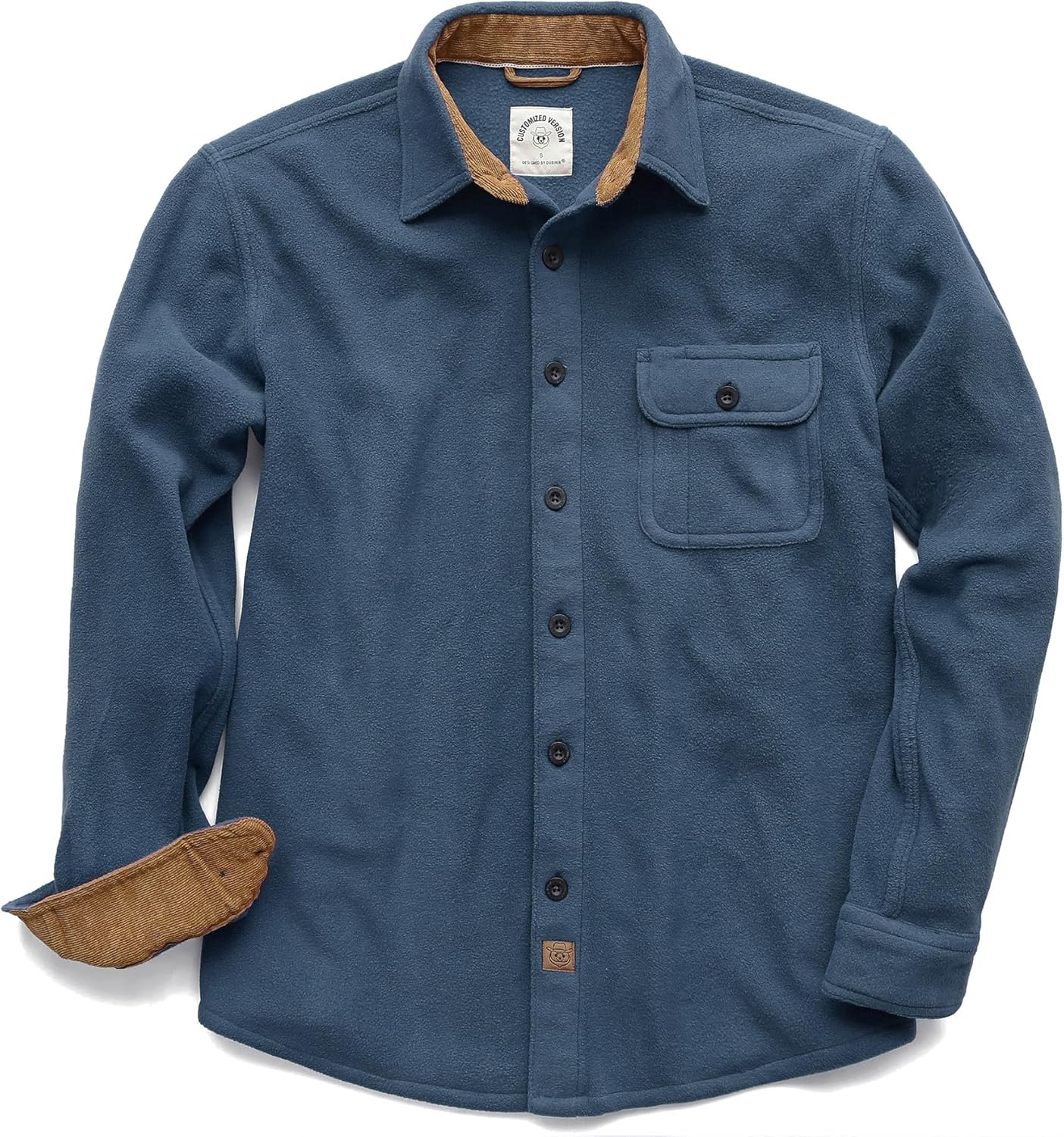Dubinik Mens Flannel Shirts Long Sleeve Casual Button Down Style