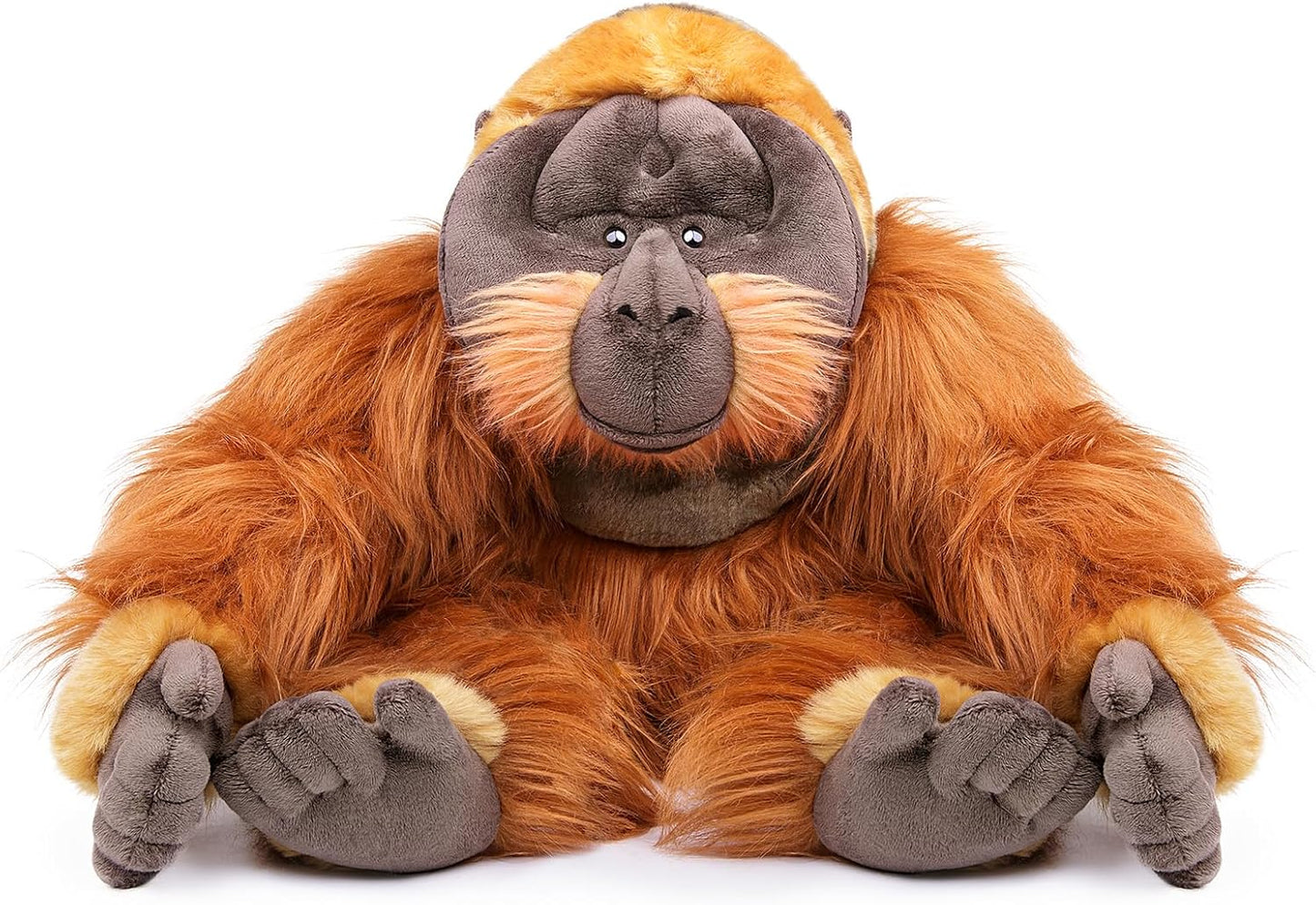 Realistic 21in Orangutan Plush Toy for Kids and Collectors