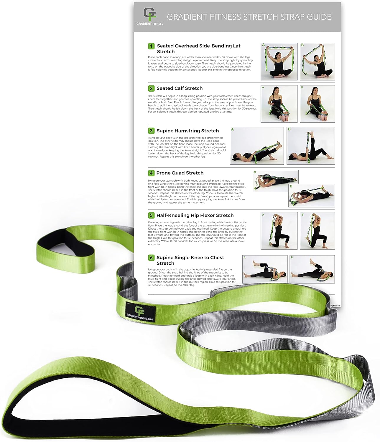12-Loop Stretch Strap for Therapy & Yoga