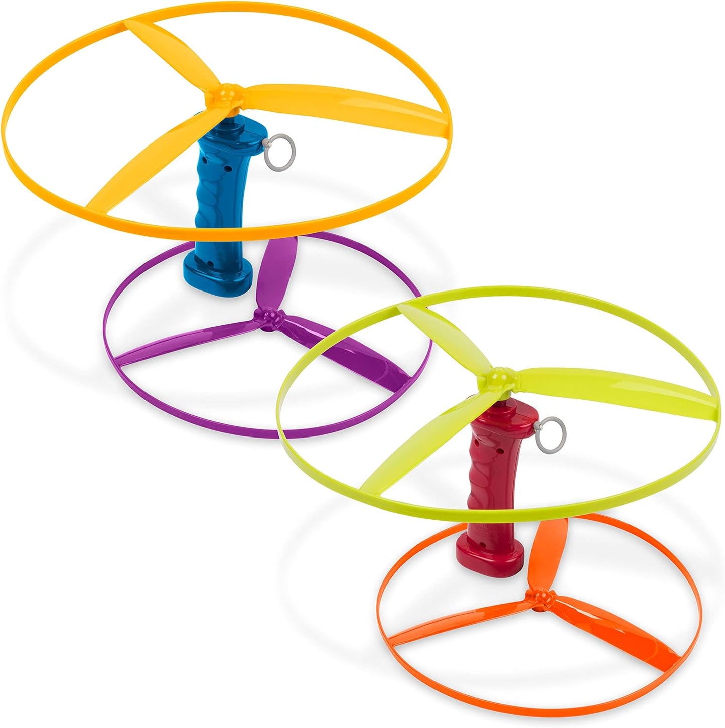 Battat Skyrocopter Set: 2 Launchers & 4 Discs, Outdoor Fun!