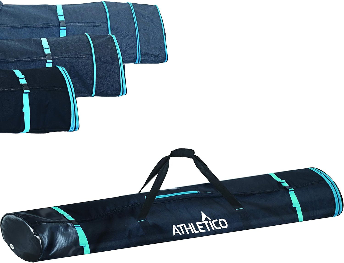 Athletico Adjustable Length Ski Bag - Fits Skis 170-190cm